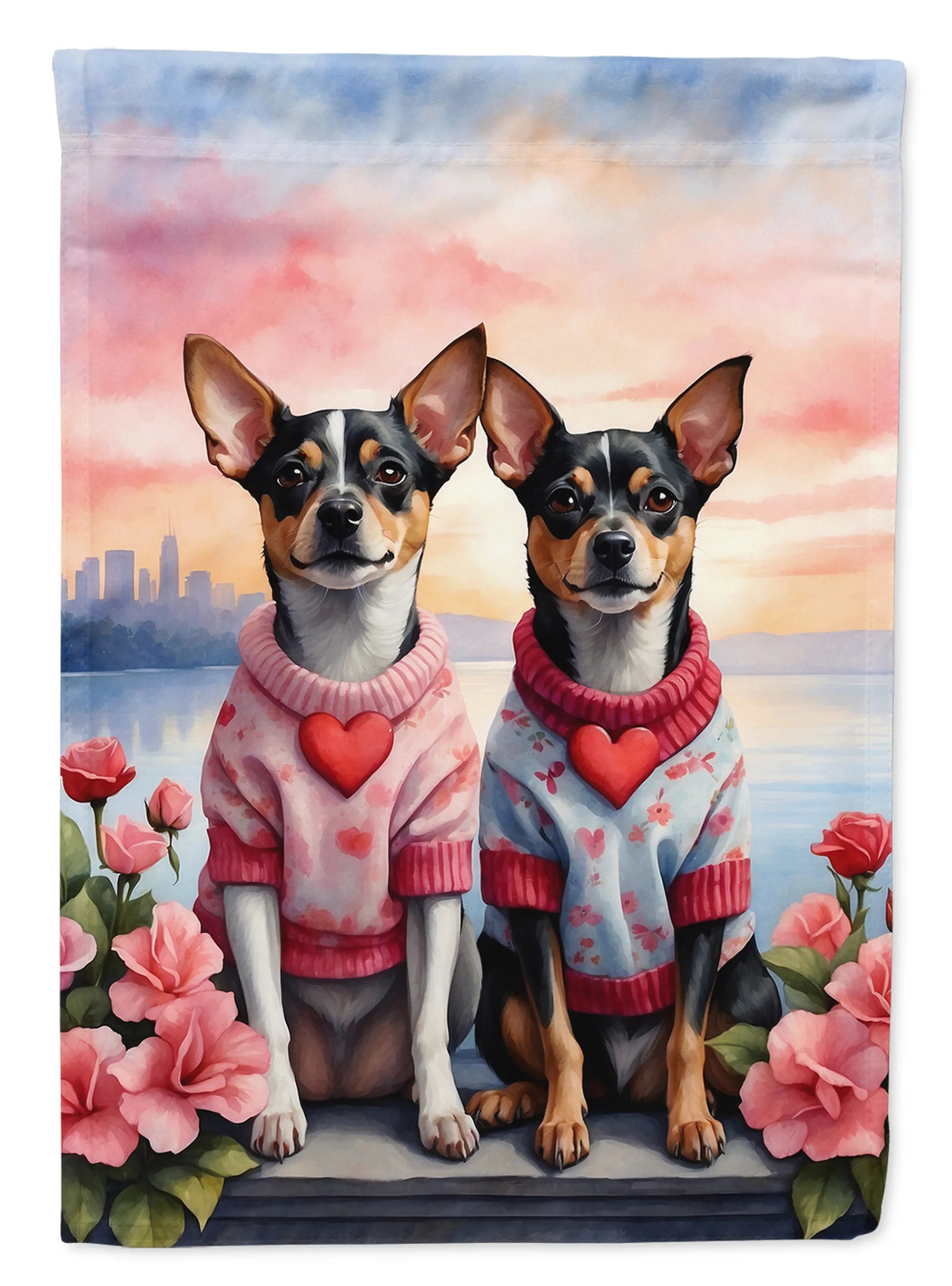 Two Hearts Decorative Flag - Size: GARDEN SIZE | Pack Of: 1 | Collection name: Two hearts