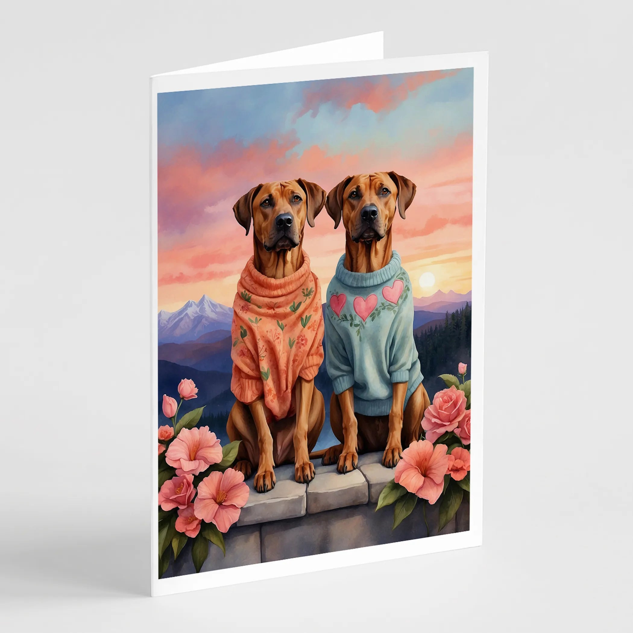 Two Hearts Greeting Cards  - Size: 5X7 | Pack Of: 8 | Collection name: Two hearts