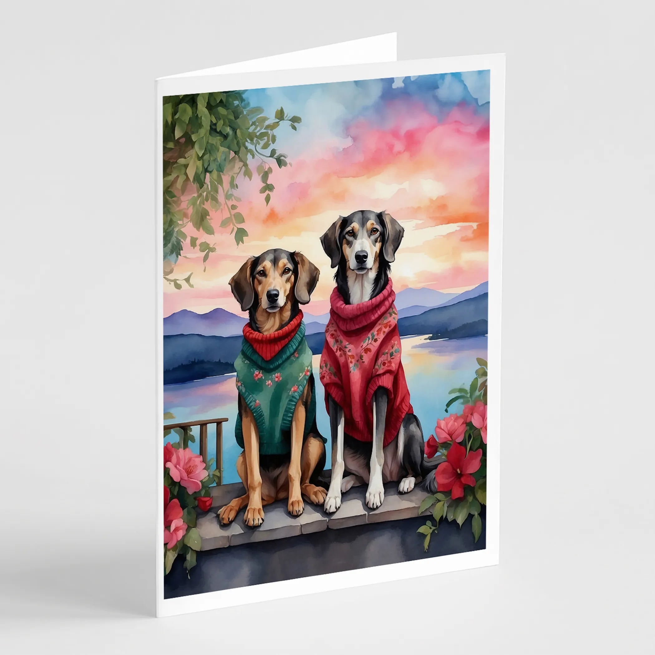 Two Hearts Greeting Cards  - Size: 5X7 | Pack Of: 8 | Collection name: Two hearts