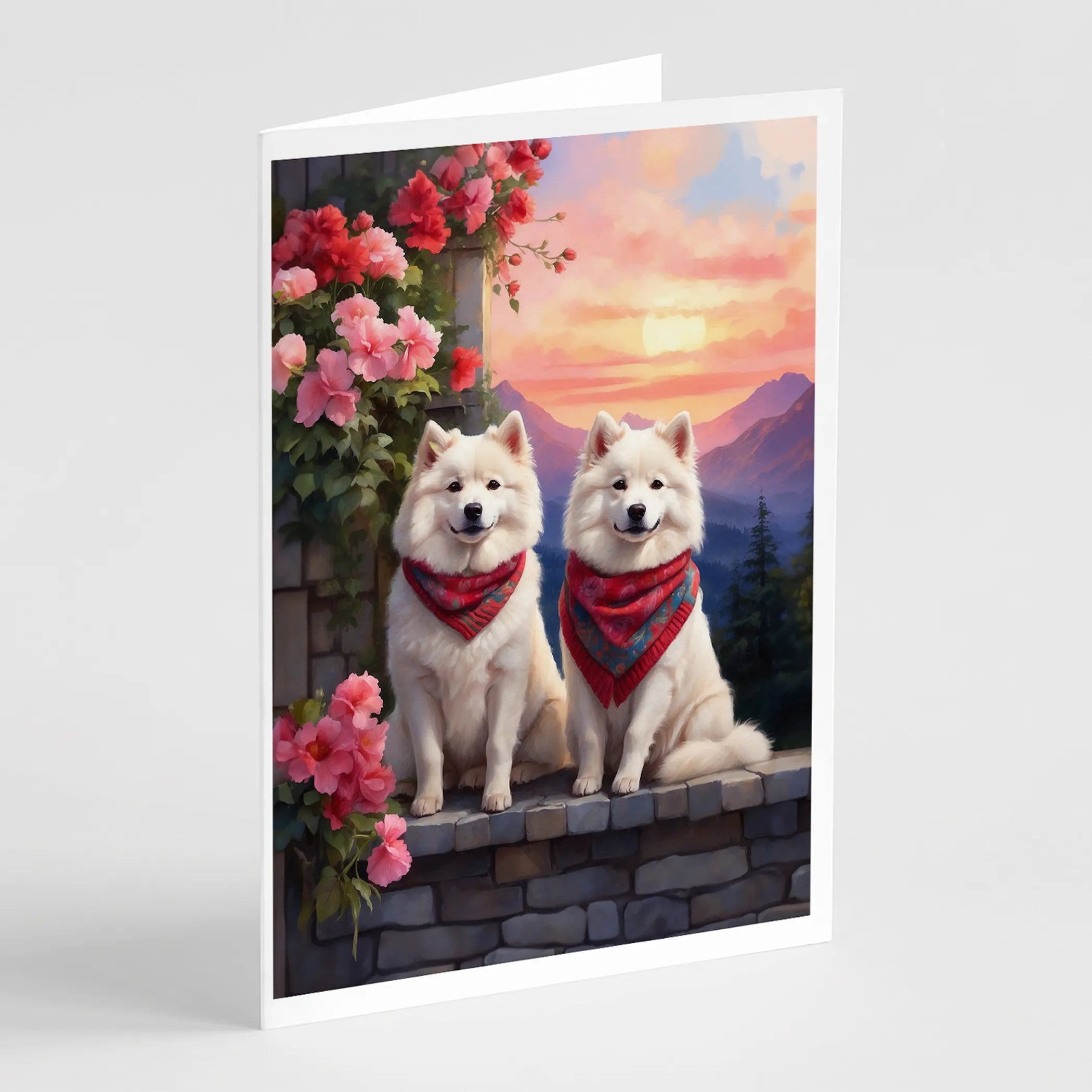 Two Hearts Greeting Cards  - Size: 5X7 | Pack Of: 8 | Collection name: Two hearts