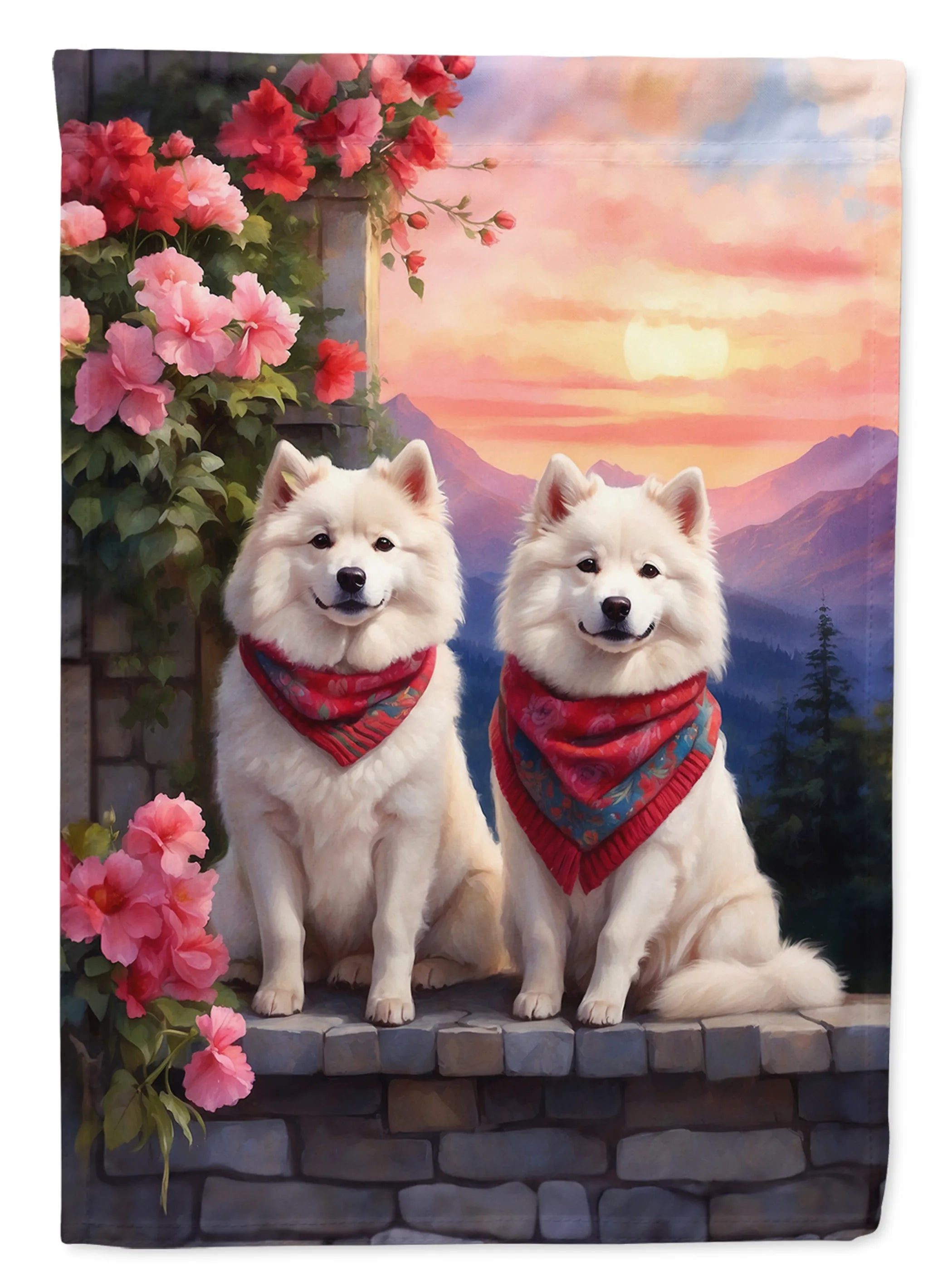 Two Hearts Decorative Flag - Size: GARDEN SIZE | Pack Of: 1 | Collection name: Two hearts