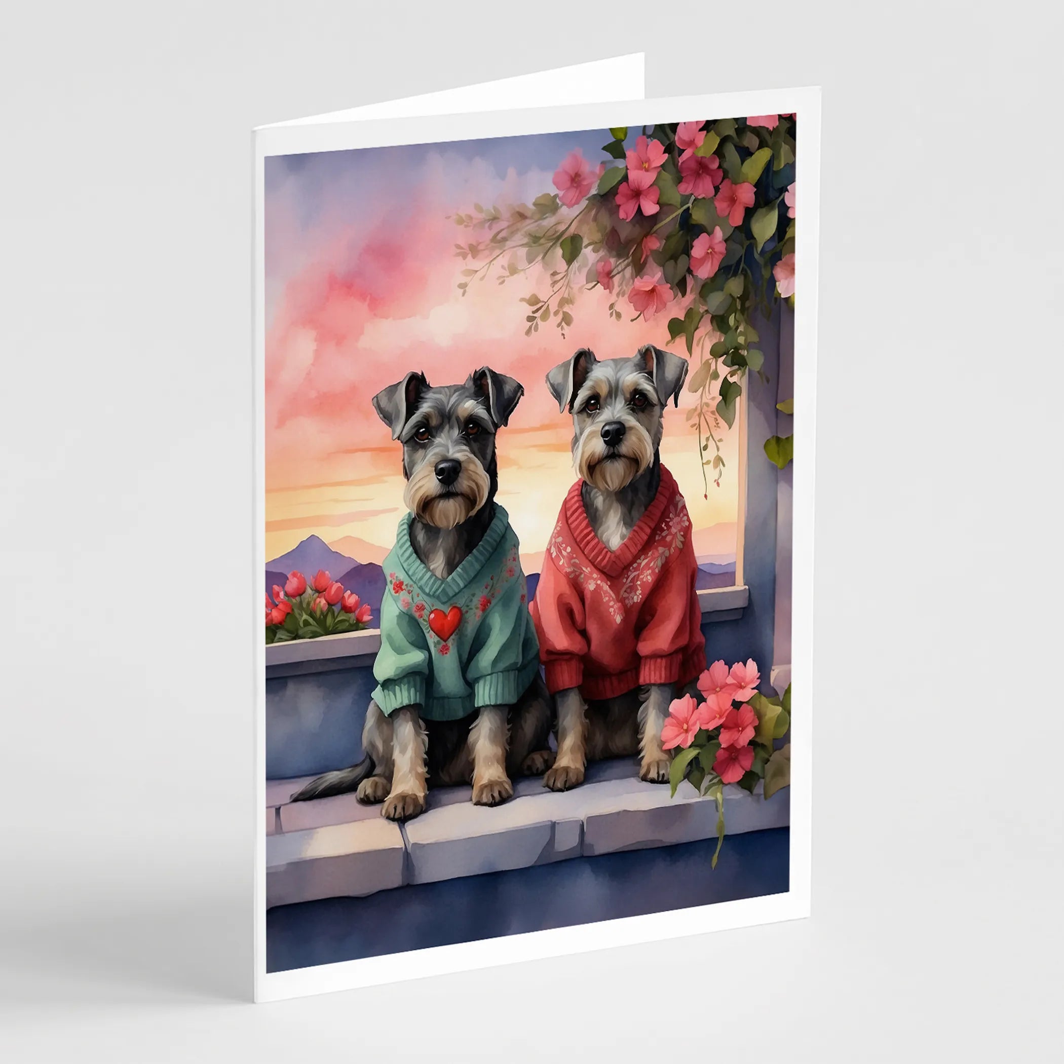Two Hearts Greeting Cards  - Size: 5X7 | Pack Of: 8 | Collection name: Two hearts