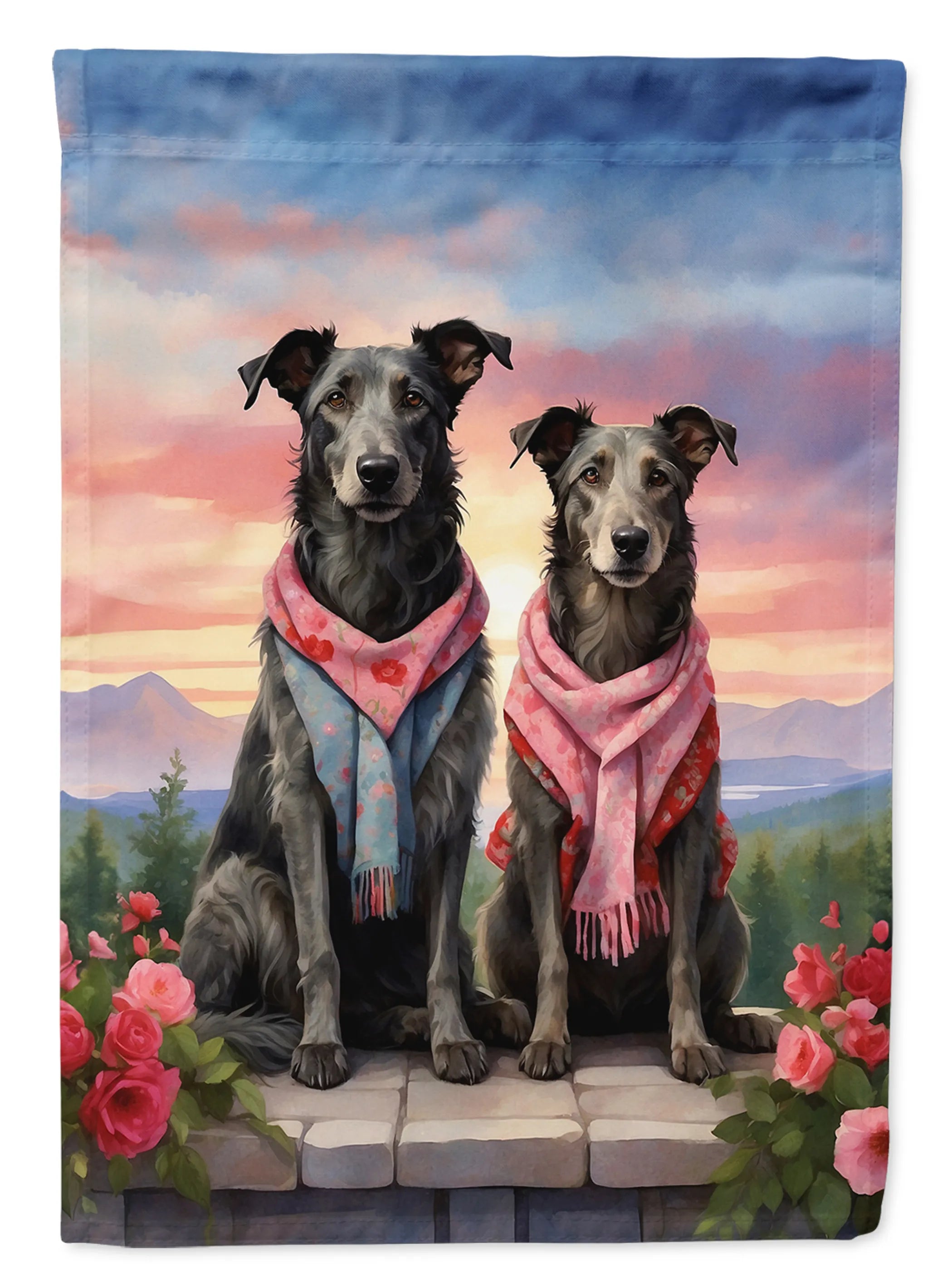 Two Hearts Decorative Flag - Size: GARDEN SIZE | Pack Of: 1 | Collection name: Two hearts