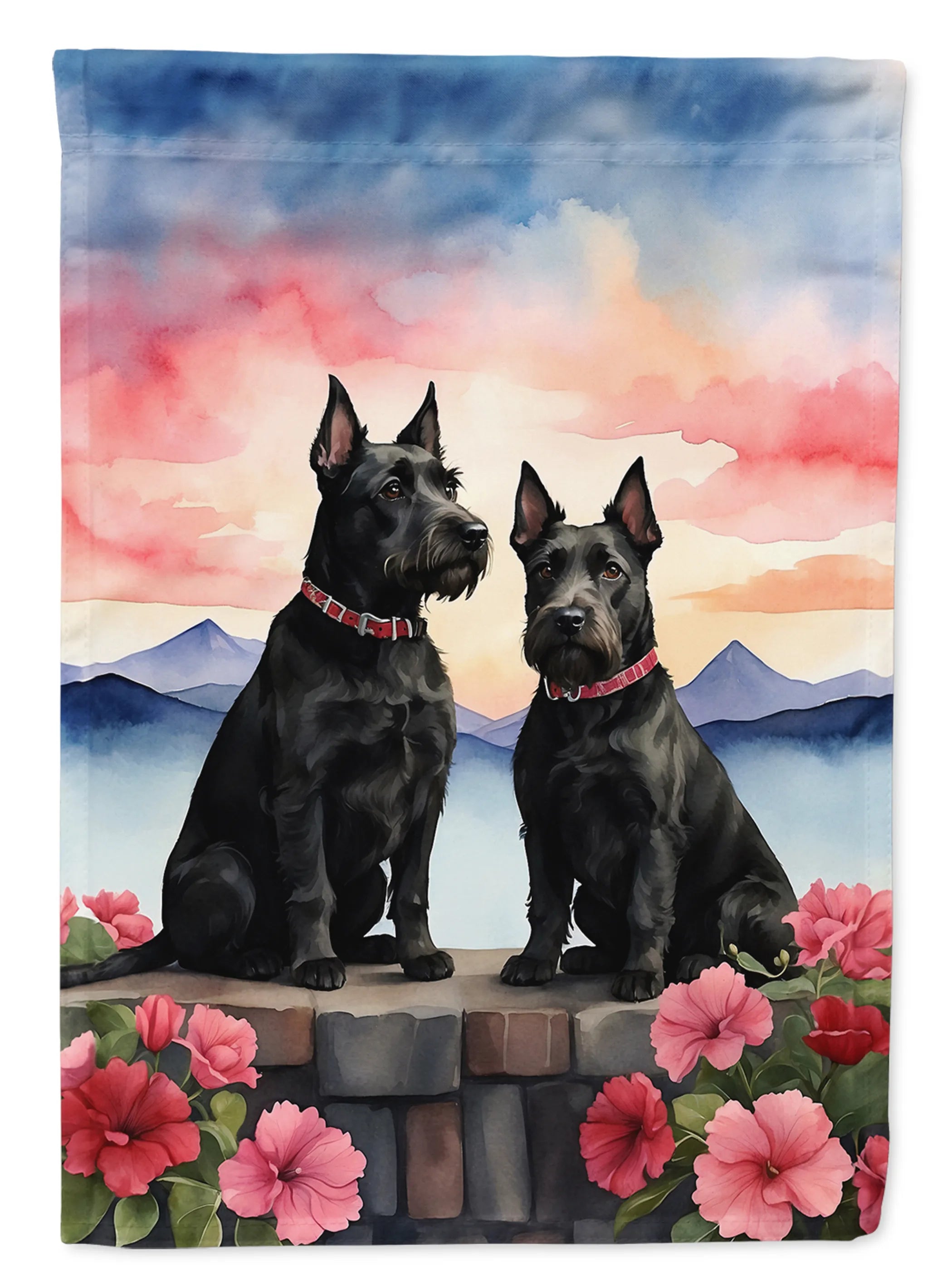 Two Hearts Decorative Flag - Size: GARDEN SIZE | Pack Of: 1 | Collection name: Two hearts