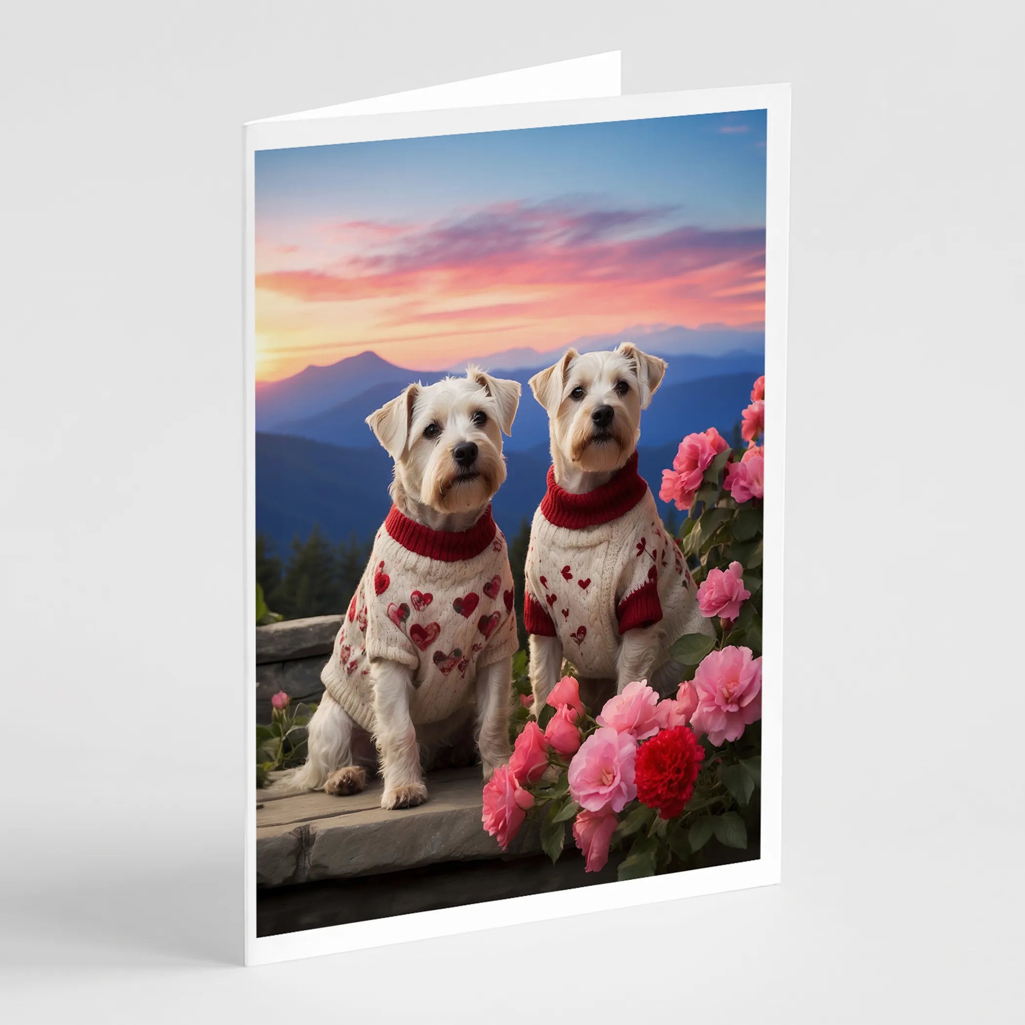 Two Hearts Greeting Cards  - Size: 5X7 | Pack Of: 8 | Collection name: Two hearts