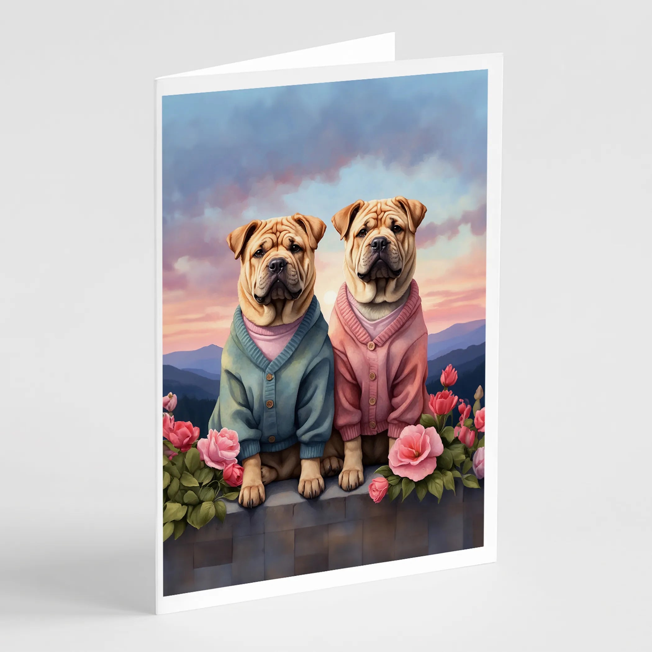Two Hearts Greeting Cards  - Size: 5X7 | Pack Of: 8 | Collection name: Two hearts