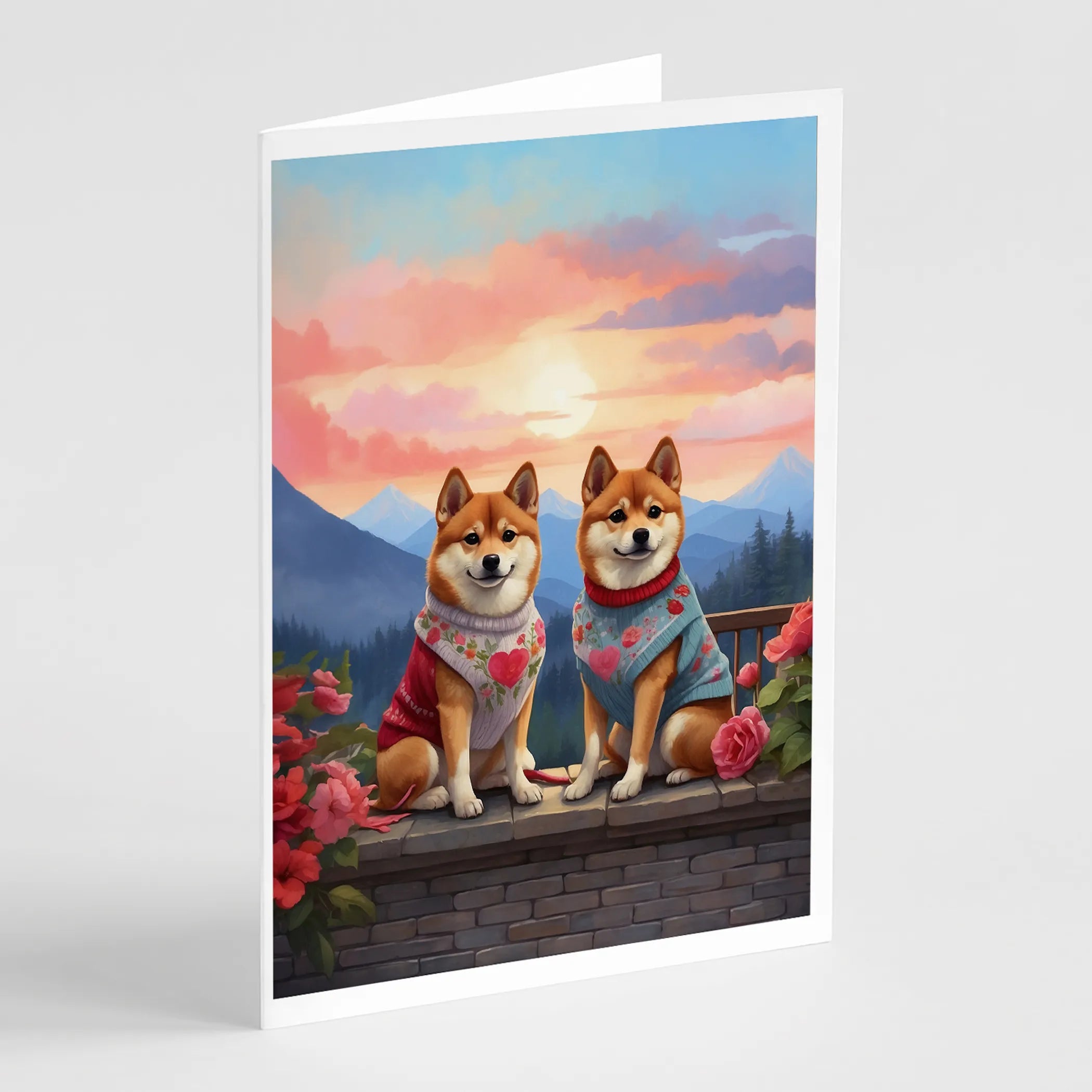 Two Hearts Greeting Cards  - Size: 5X7 | Pack Of: 8 | Collection name: Two hearts