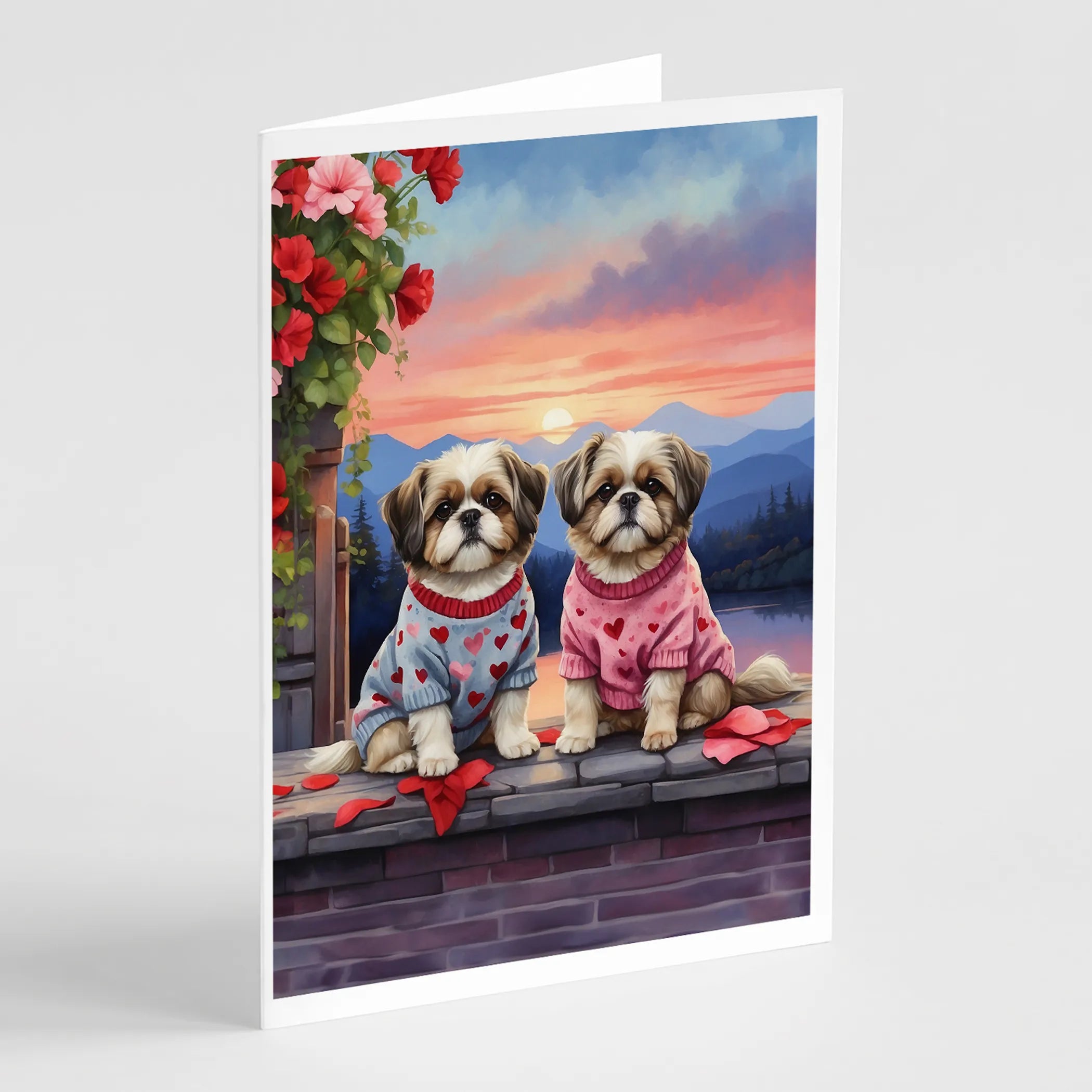 Two Hearts Greeting Cards  - Size: 5X7 | Pack Of: 8 | Collection name: Two hearts