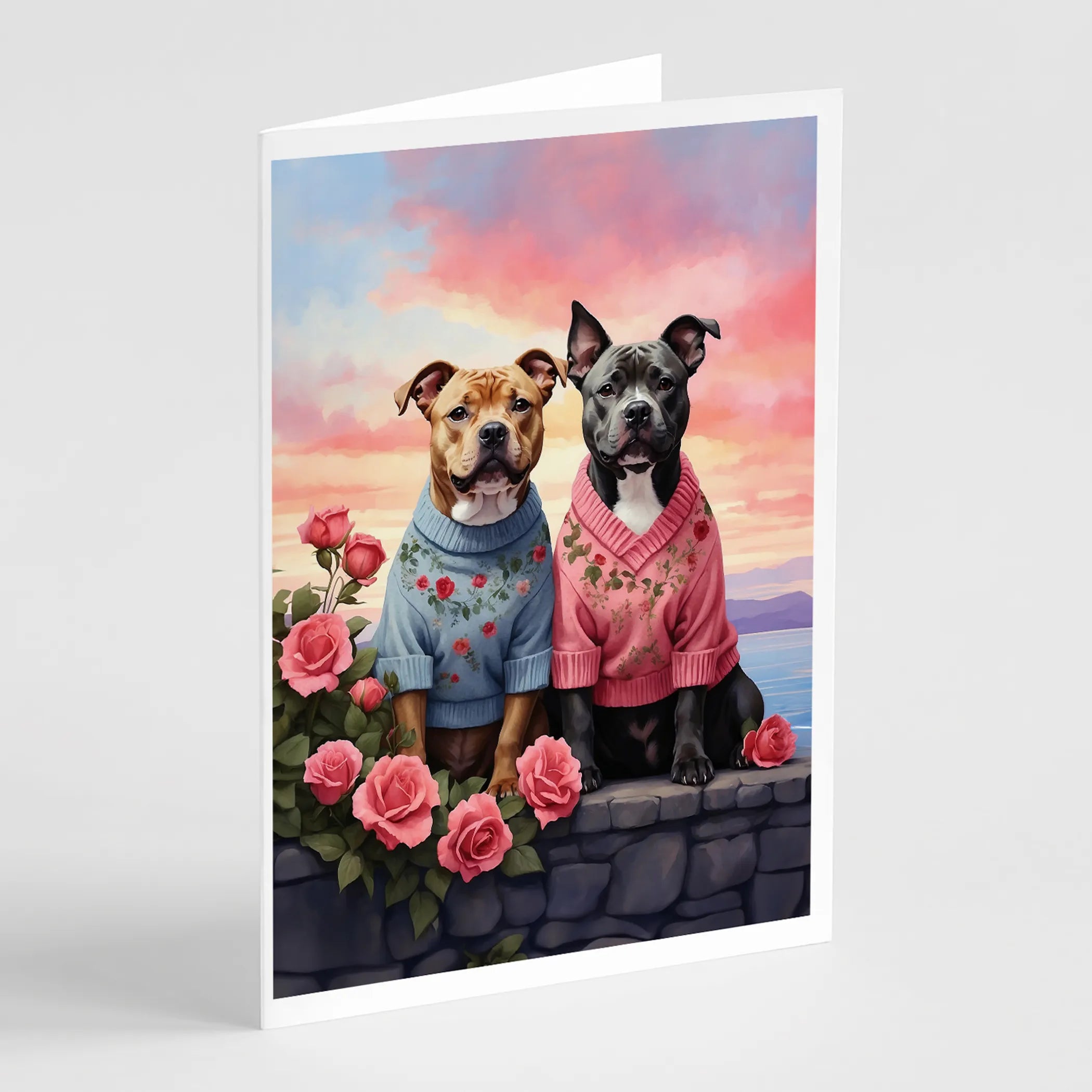 Two Hearts Greeting Cards  - Size: 5X7 | Pack Of: 8 | Collection name: Two hearts