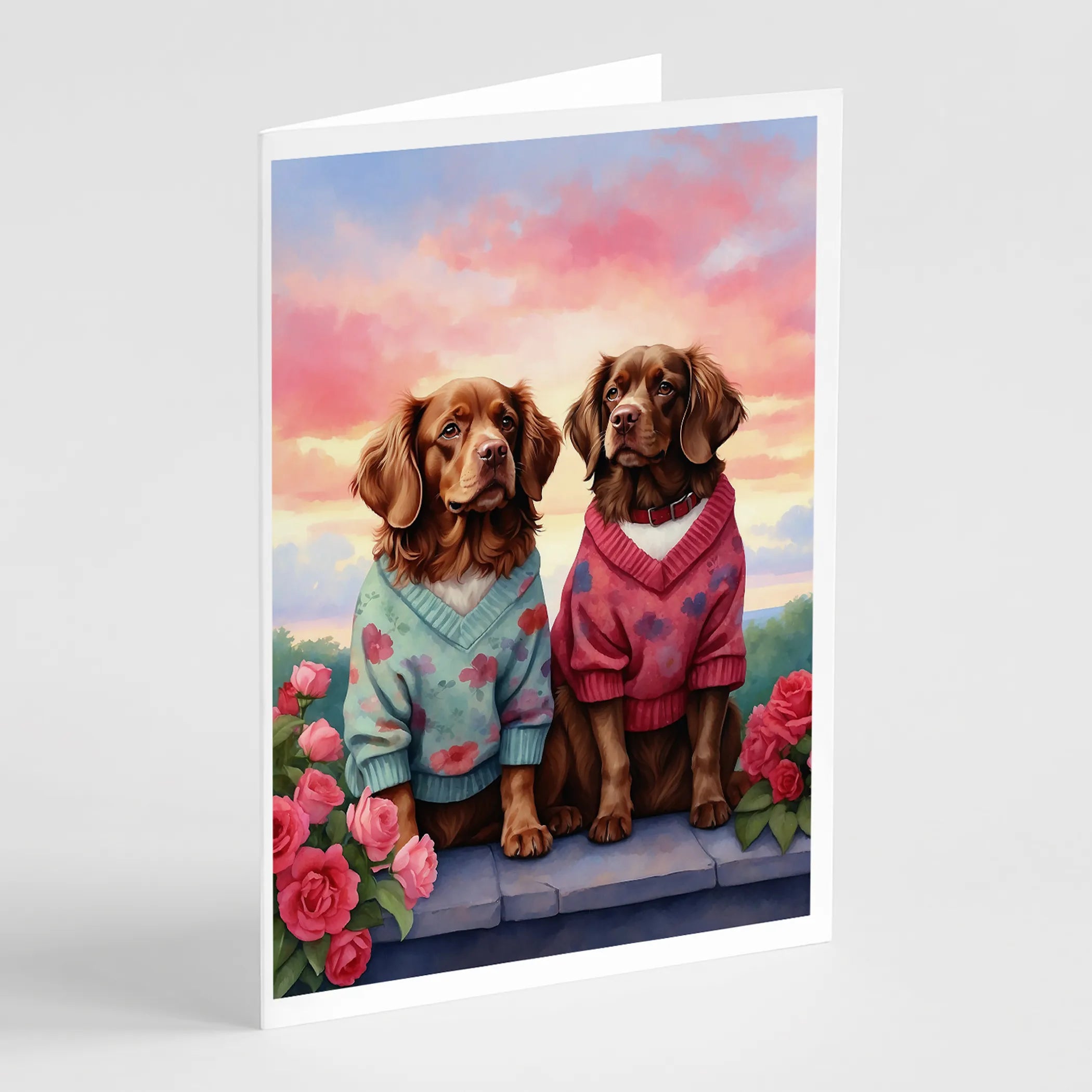 Two Hearts Greeting Cards  - Size: 5X7 | Pack Of: 8 | Collection name: Two hearts