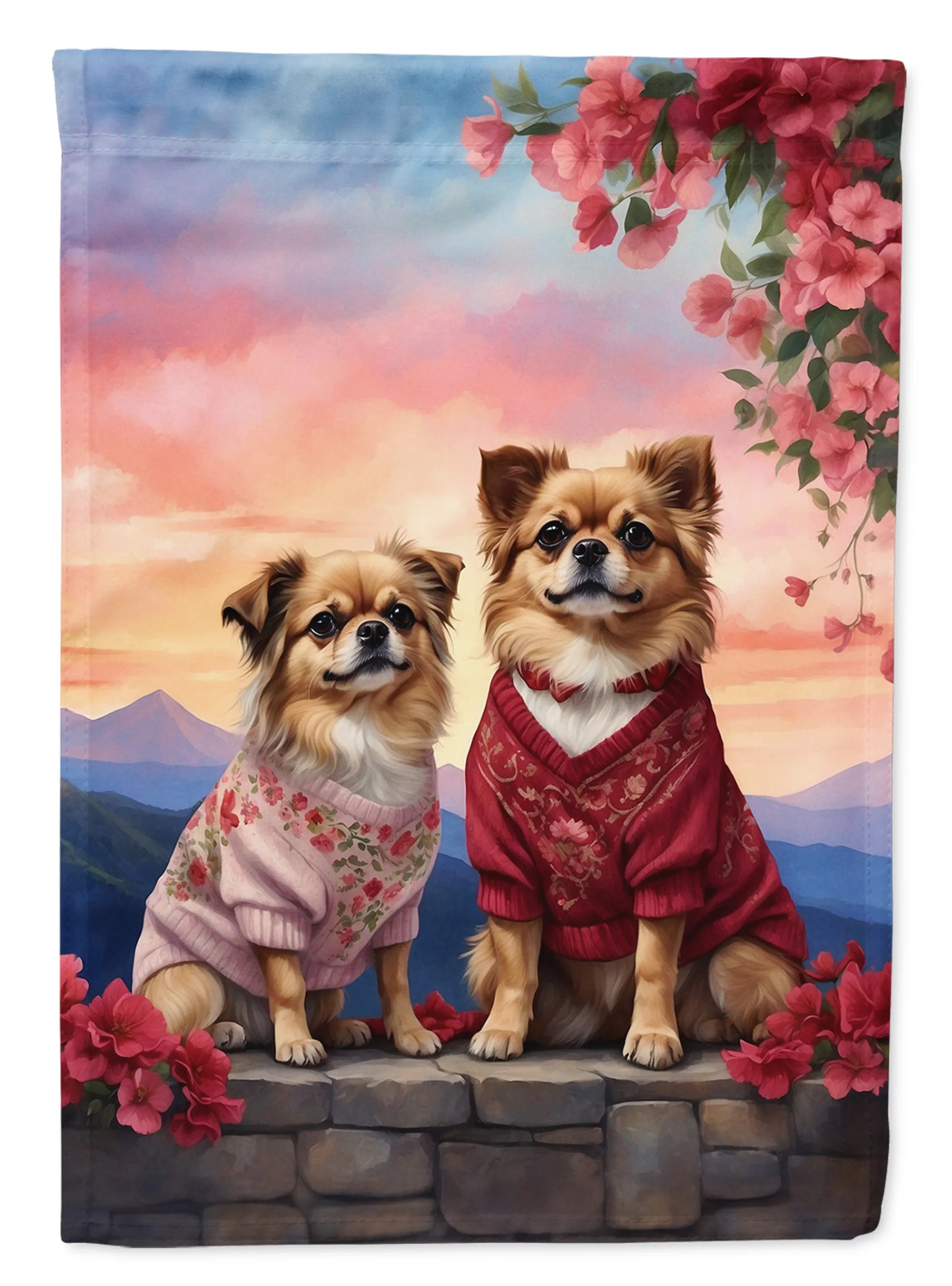 Two Hearts Decorative Flag - Size: GARDEN SIZE | Pack Of: 1 | Collection name: Two hearts