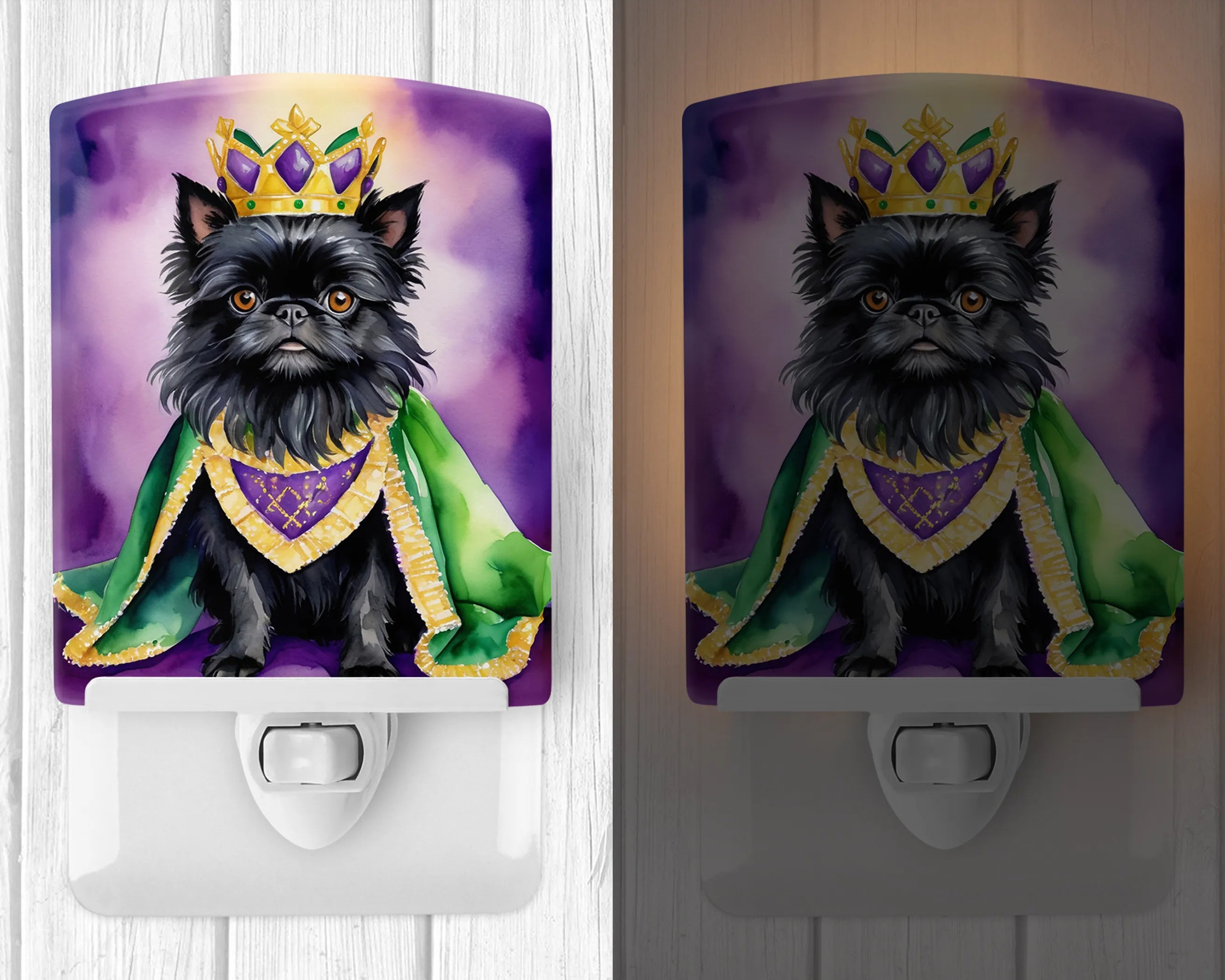 King of Mardi Gras Ceramic Night Light - Pack Of: 1 | Collection name: King of mardi gras