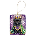 King of Mardi Gras Porcelain Ornament