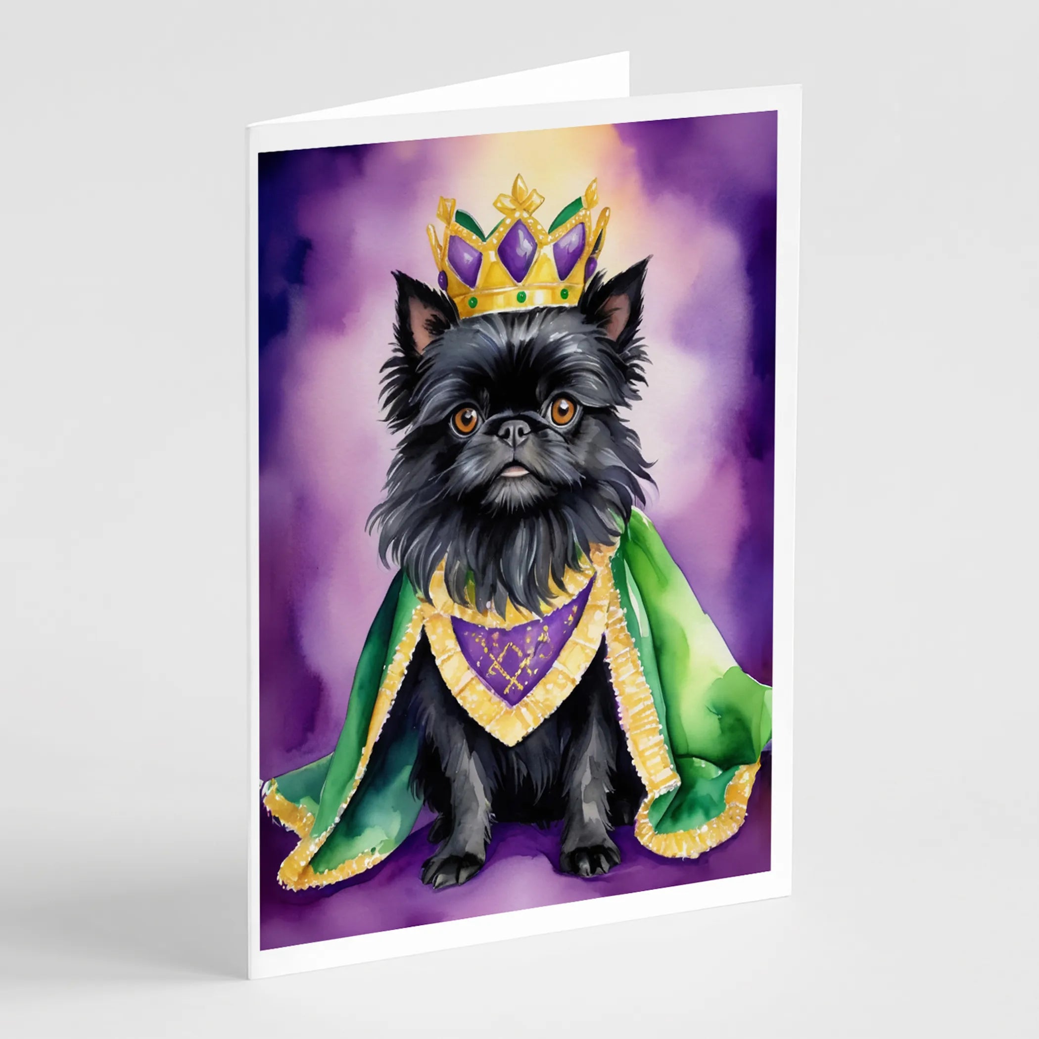 King of Mardi Gras Greeting Cards  - Size: 5X7 | Pack Of: 1 | Collection name: King of mardi gras