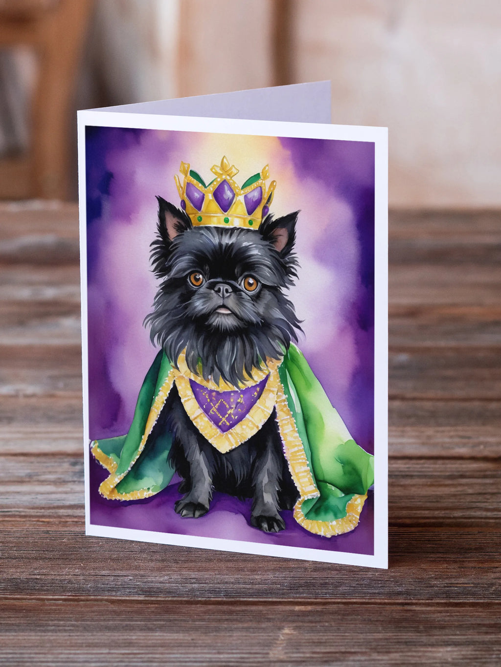 King of Mardi Gras Greeting Cards  - Size: 5X7 | Pack Of: 1 | Collection name: King of mardi gras