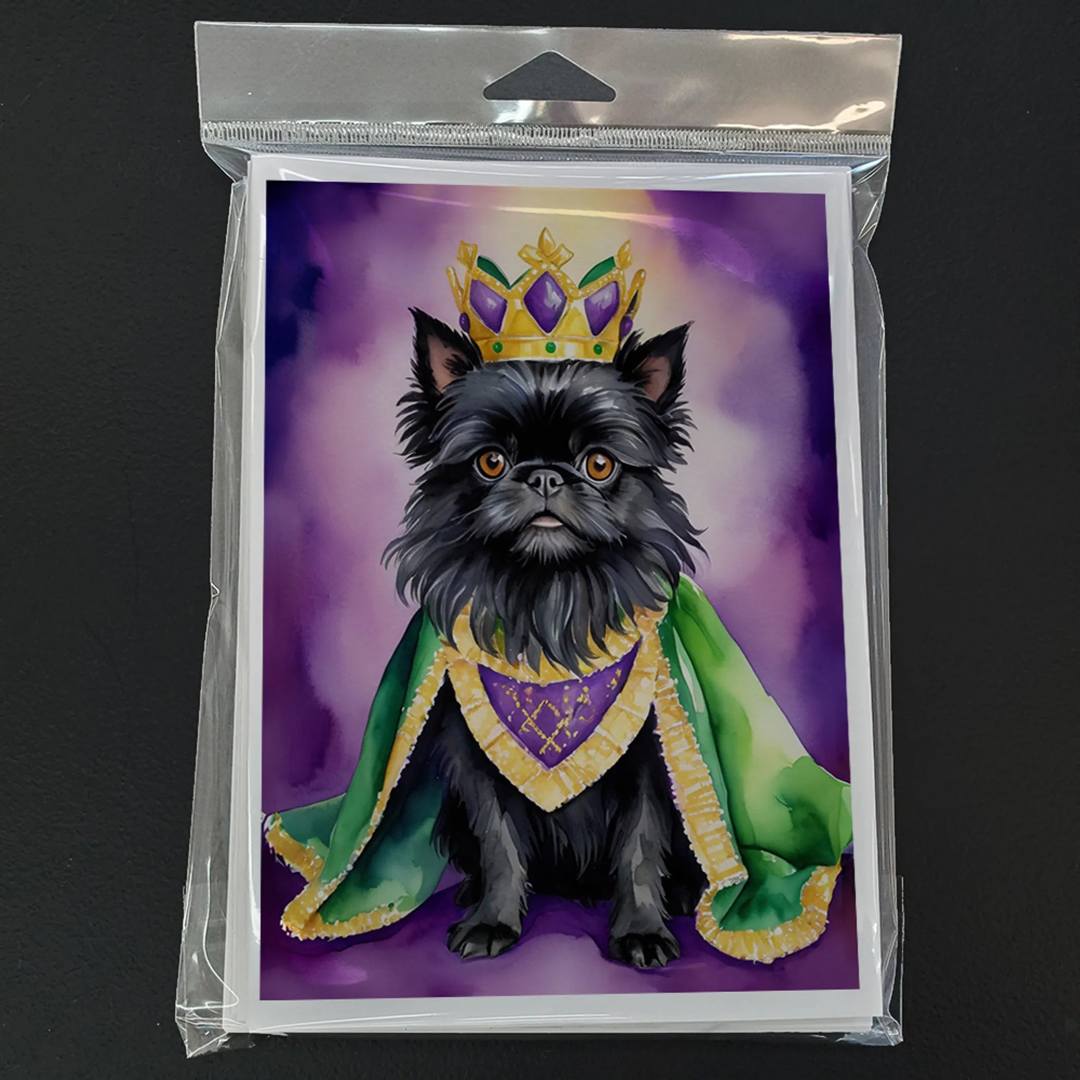 King of Mardi Gras Greeting Cards  - Size: 5X7 | Pack Of: 1 | Collection name: King of mardi gras