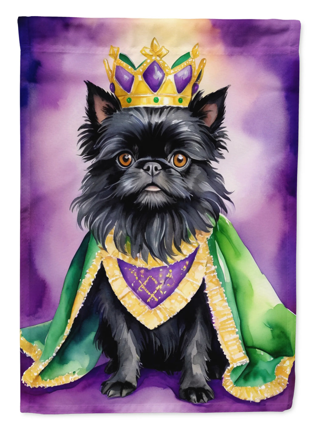 King of Mardi Gras Decorative Flag - Size: GARDEN SIZE | Pack Of: 1 | Collection name: King of mardi gras