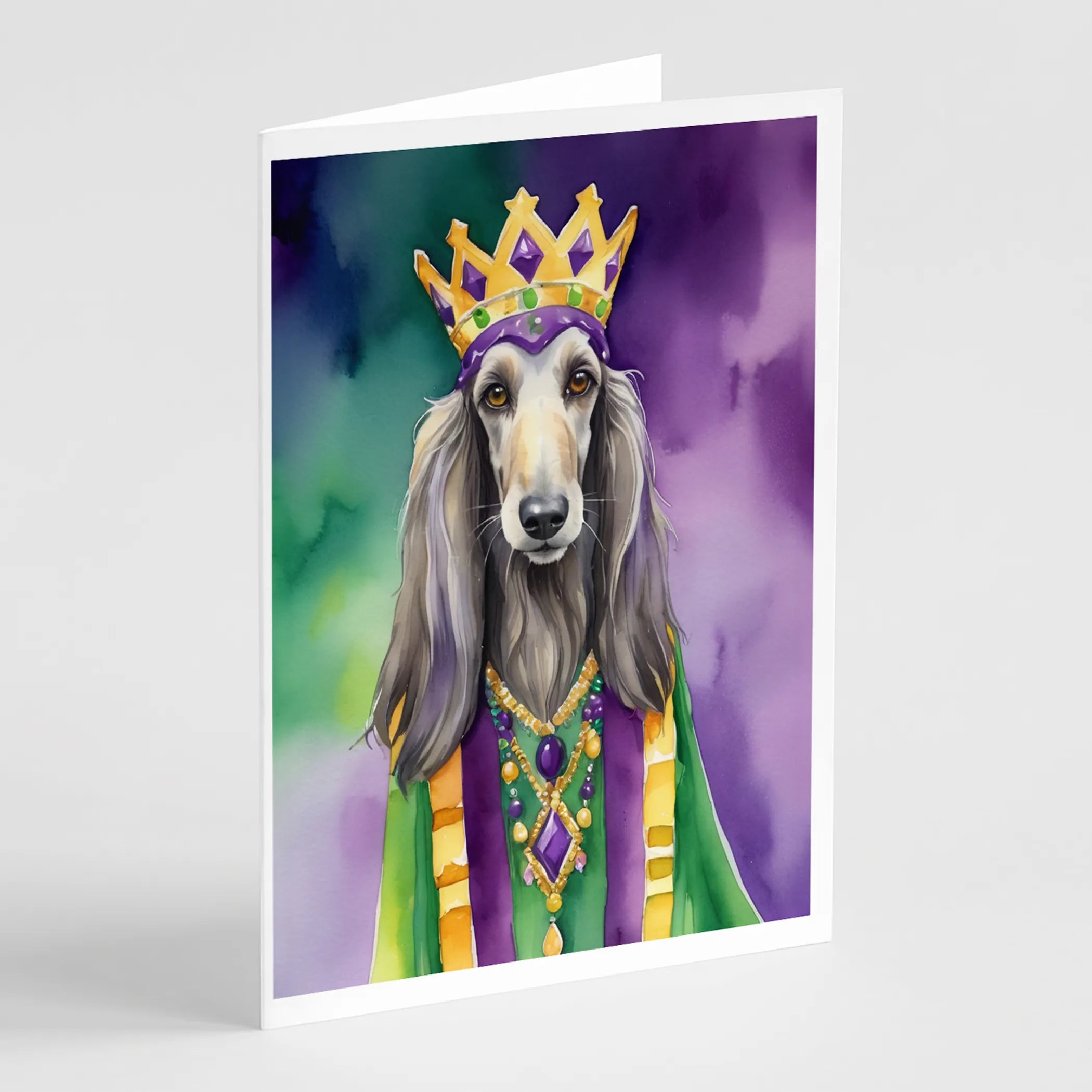 King of Mardi Gras Greeting Cards  - Size: 5X7 | Pack Of: 1 | Collection name: King of mardi gras