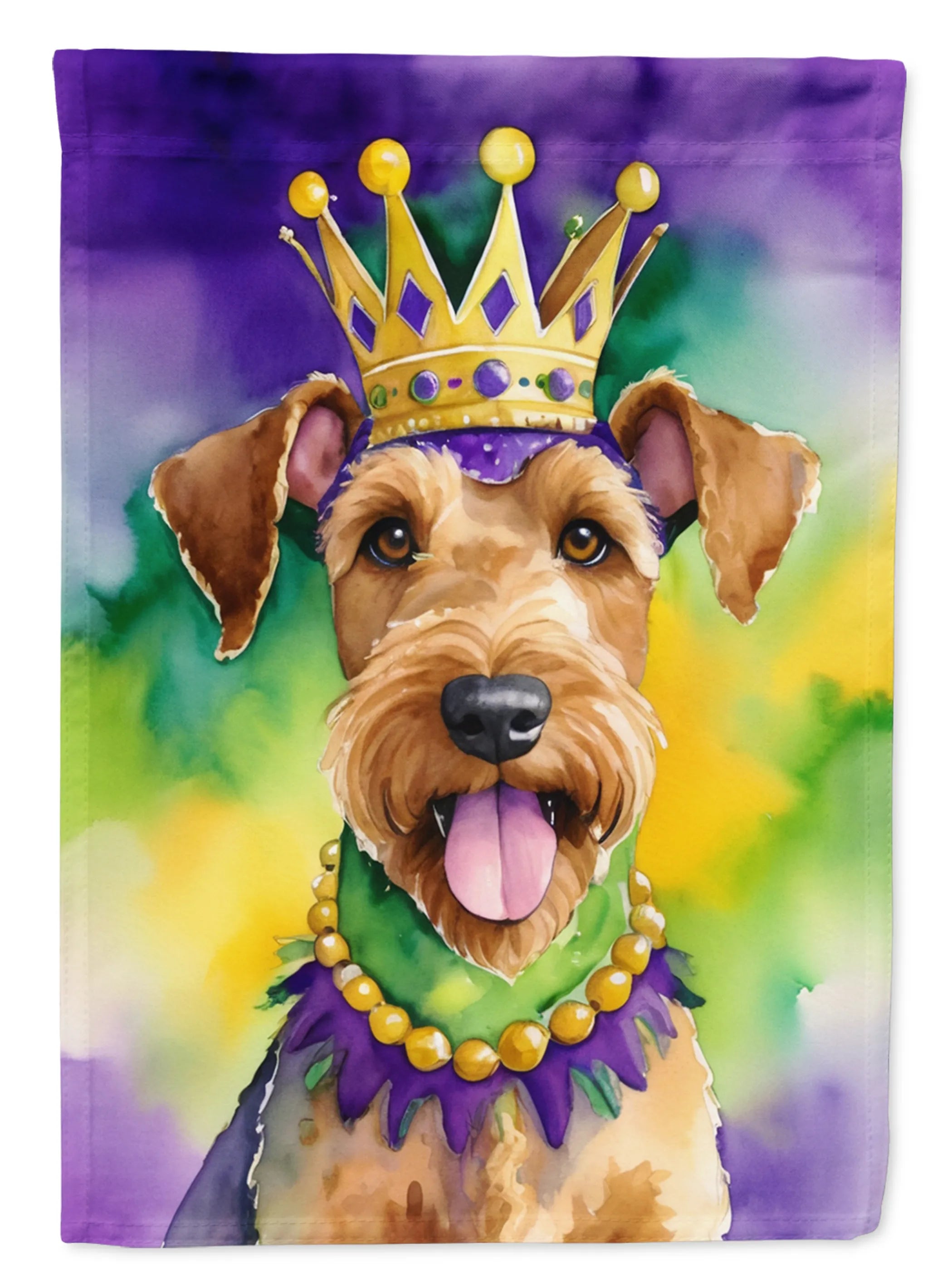King of Mardi Gras Decorative Flag - Size: GARDEN SIZE | Pack Of: 1 | Collection name: King of mardi gras