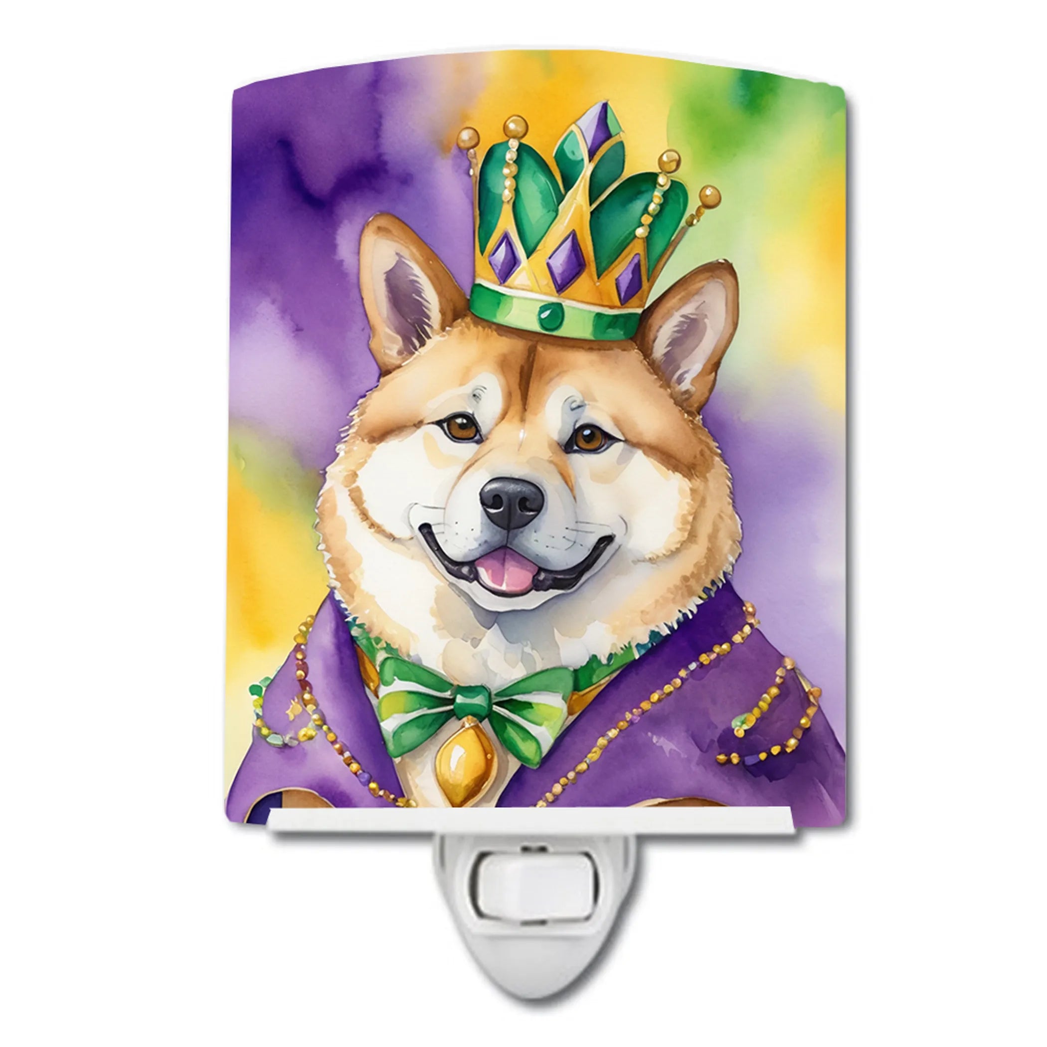 King of Mardi Gras Ceramic Night Light - Pack Of: 1 | Collection name: King of mardi gras
