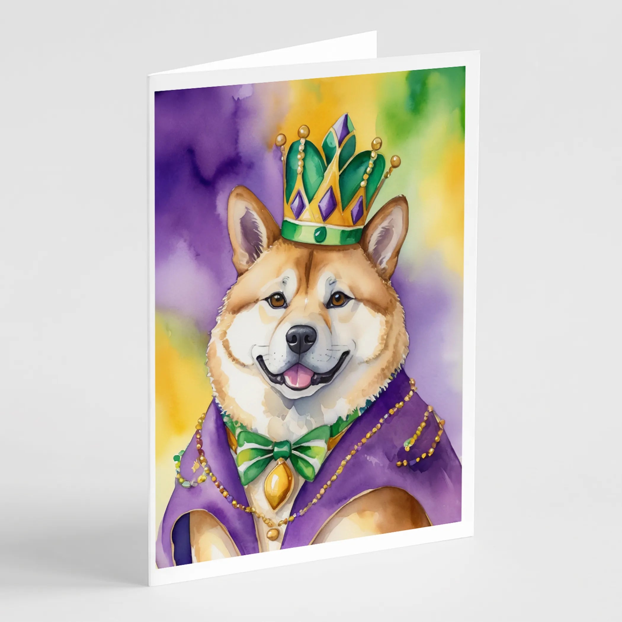 King of Mardi Gras Greeting Cards  - Size: 5X7 | Pack Of: 1 | Collection name: King of mardi gras