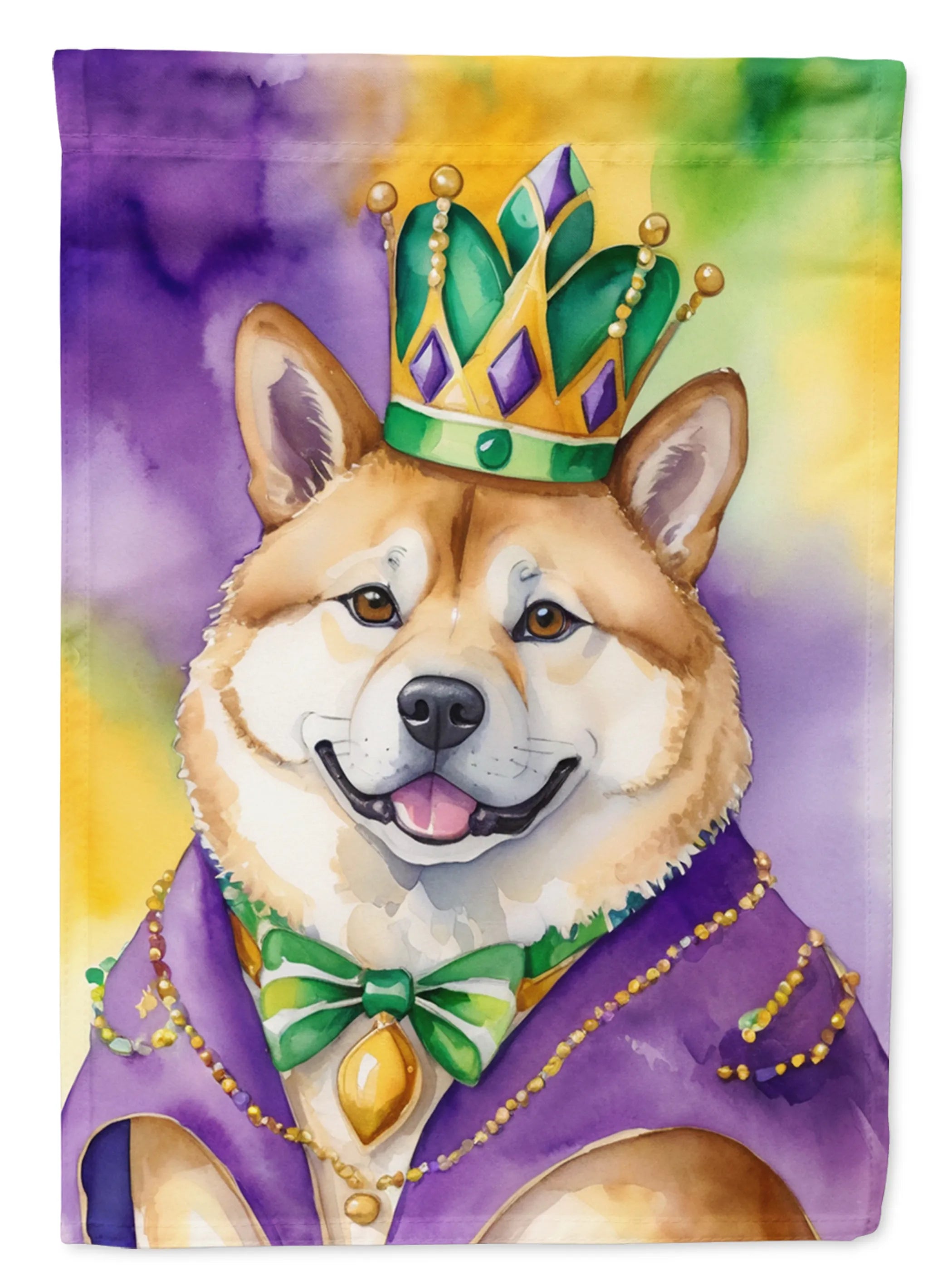 King of Mardi Gras Decorative Flag - Size: GARDEN SIZE | Pack Of: 1 | Collection name: King of mardi gras