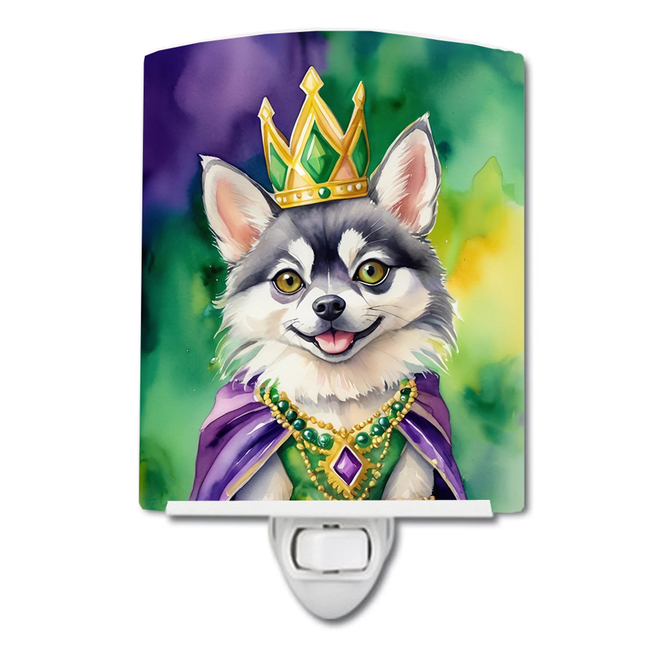 King of Mardi Gras Ceramic Night Light - Pack Of: 1 | Collection name: King of mardi gras