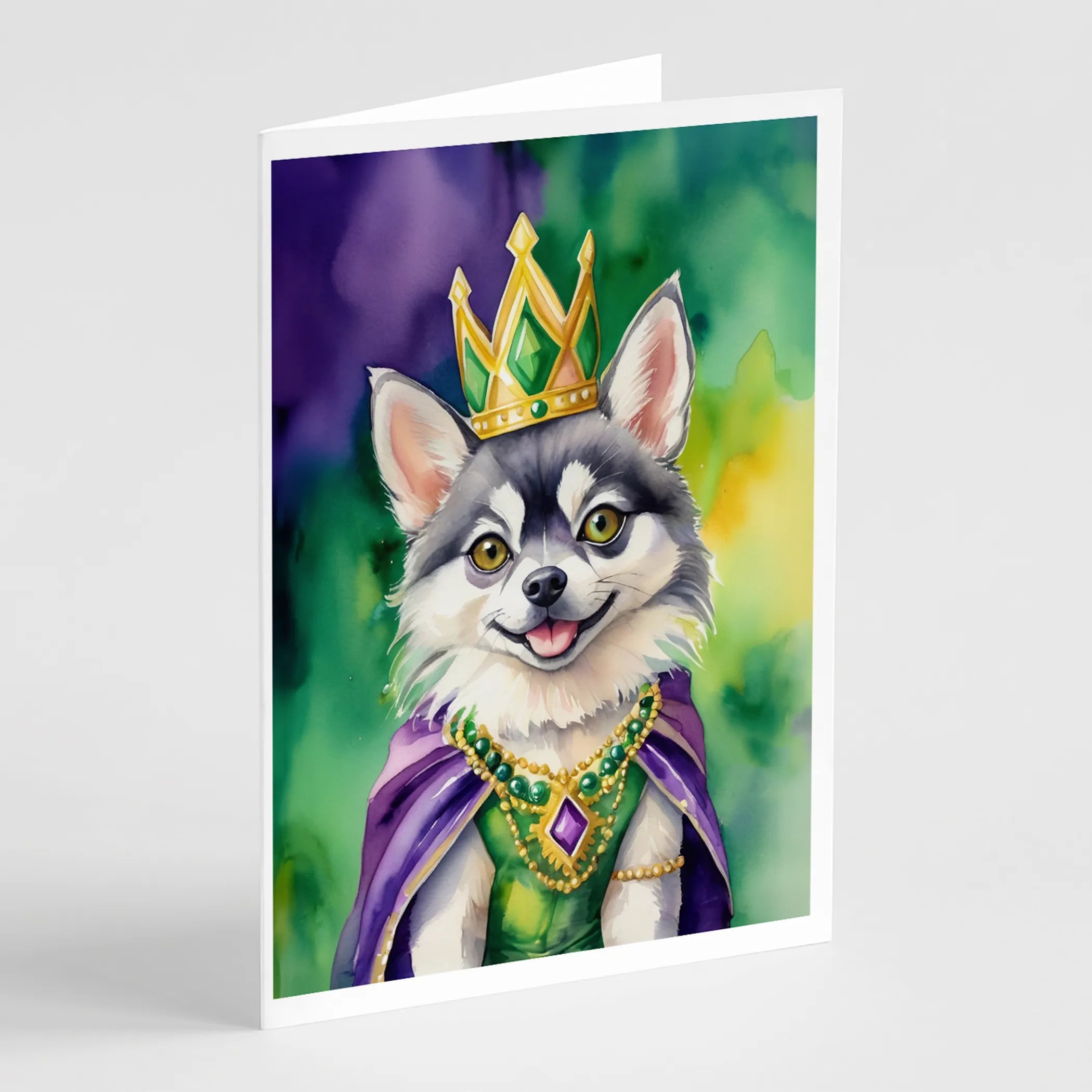 King of Mardi Gras Greeting Cards  - Size: 5X7 | Pack Of: 1 | Collection name: King of mardi gras