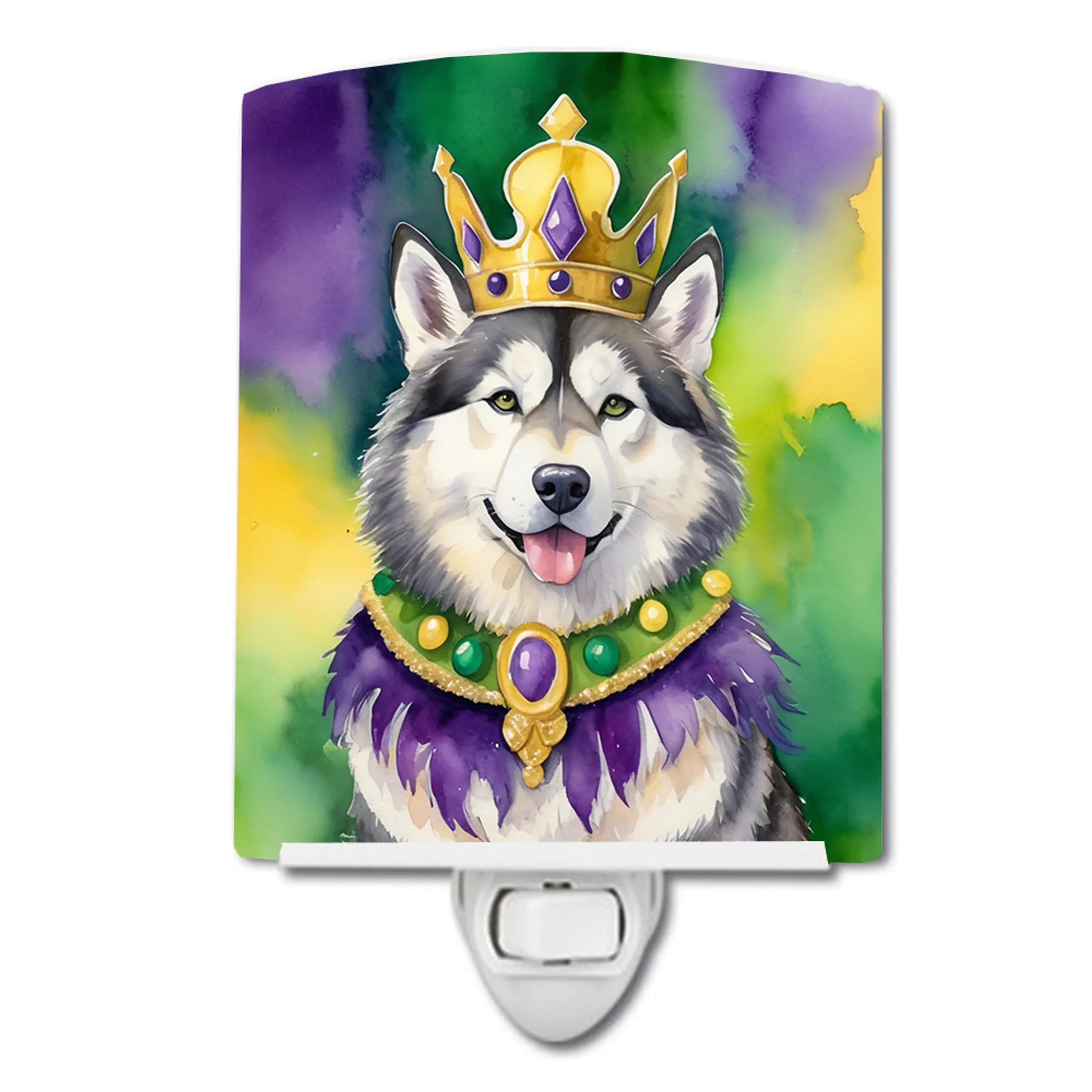King of Mardi Gras Ceramic Night Light - Pack Of: 1 | Collection name: King of mardi gras