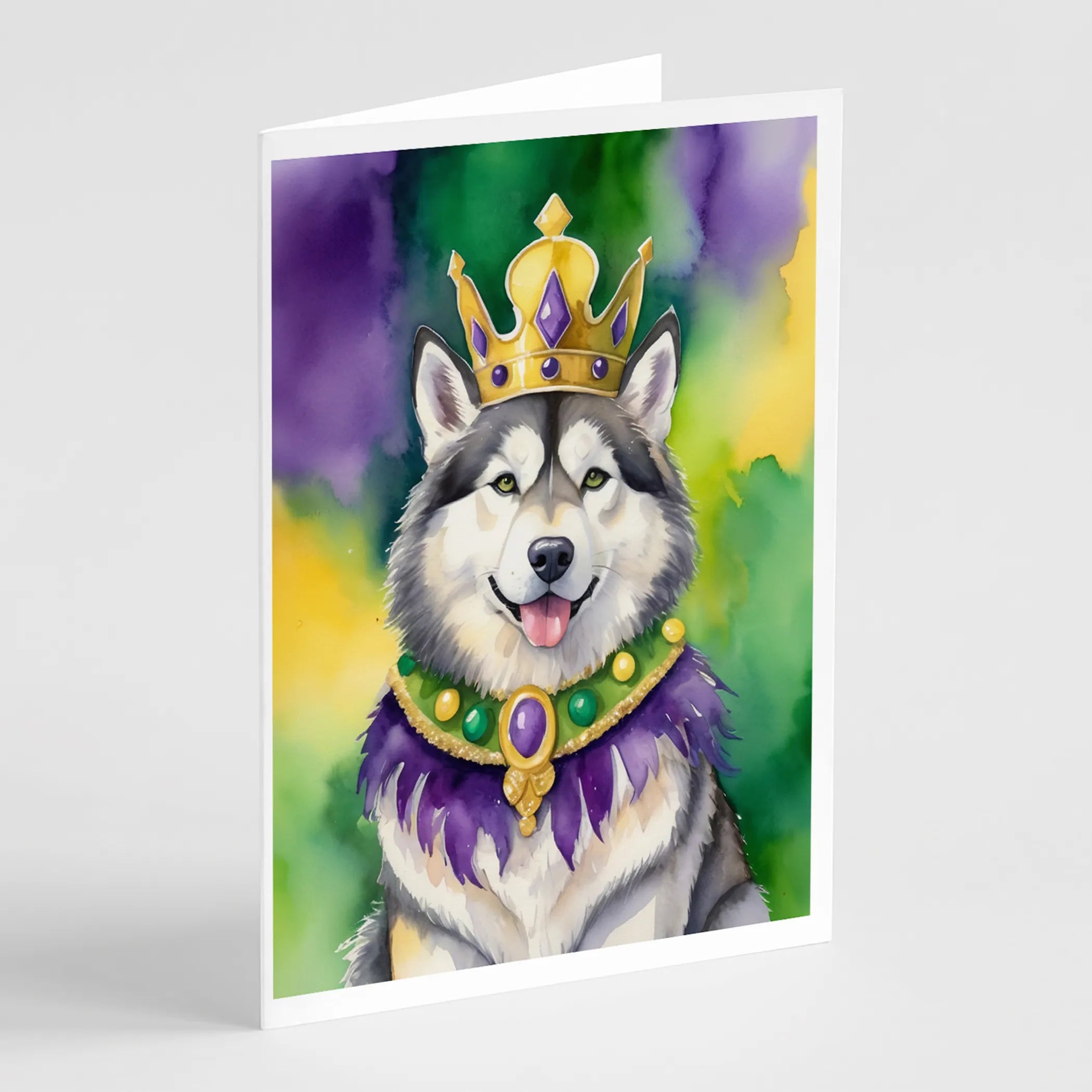 King of Mardi Gras Greeting Cards  - Size: 5X7 | Pack Of: 1 | Collection name: King of mardi gras