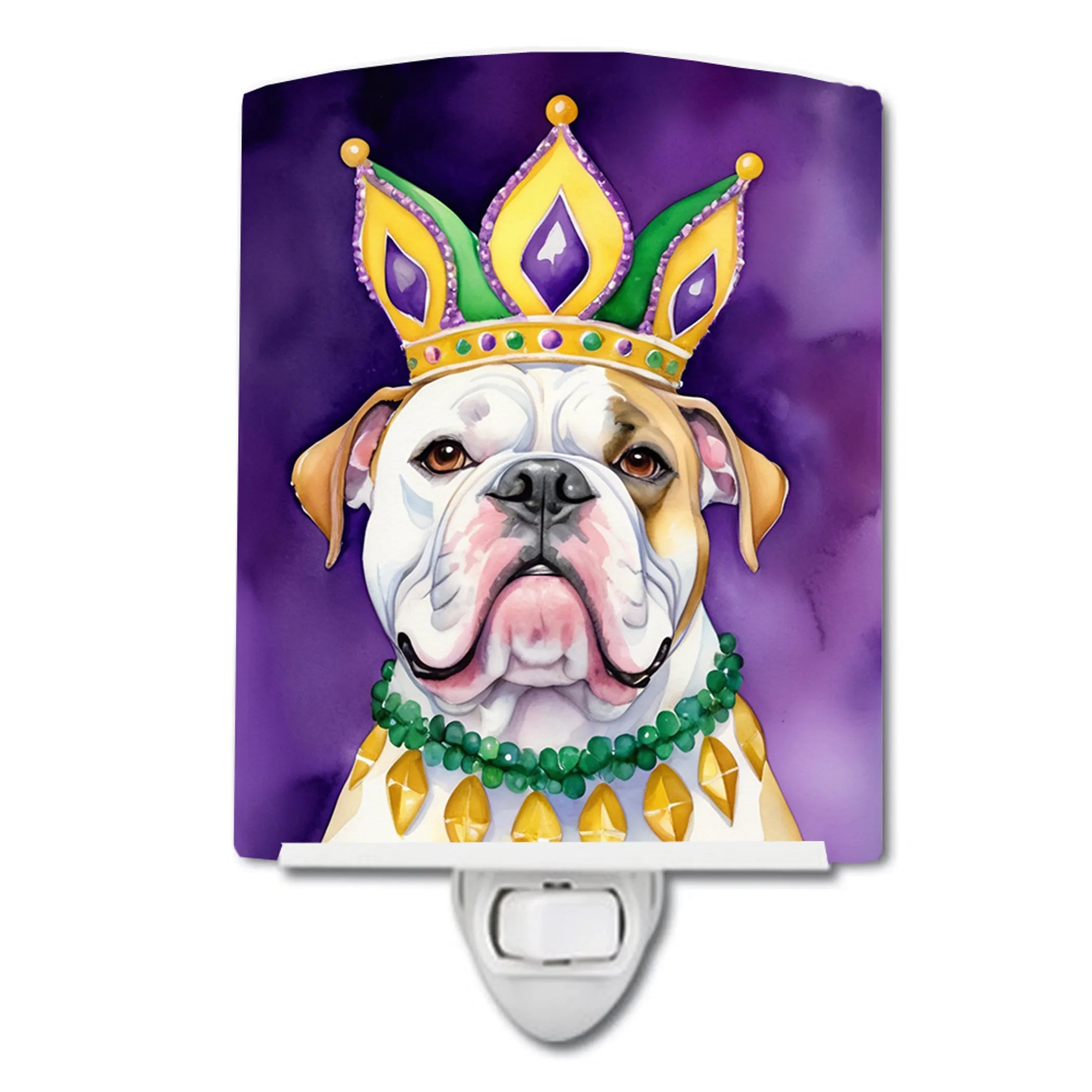 King of Mardi Gras Ceramic Night Light - Pack Of: 1 | Collection name: King of mardi gras