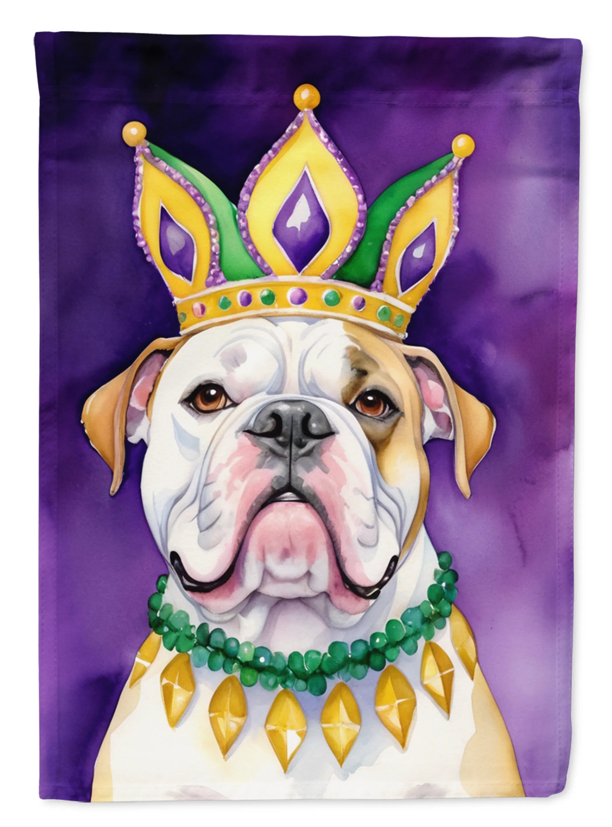 King of Mardi Gras Decorative Flag - Size: GARDEN SIZE | Pack Of: 1 | Collection name: King of mardi gras
