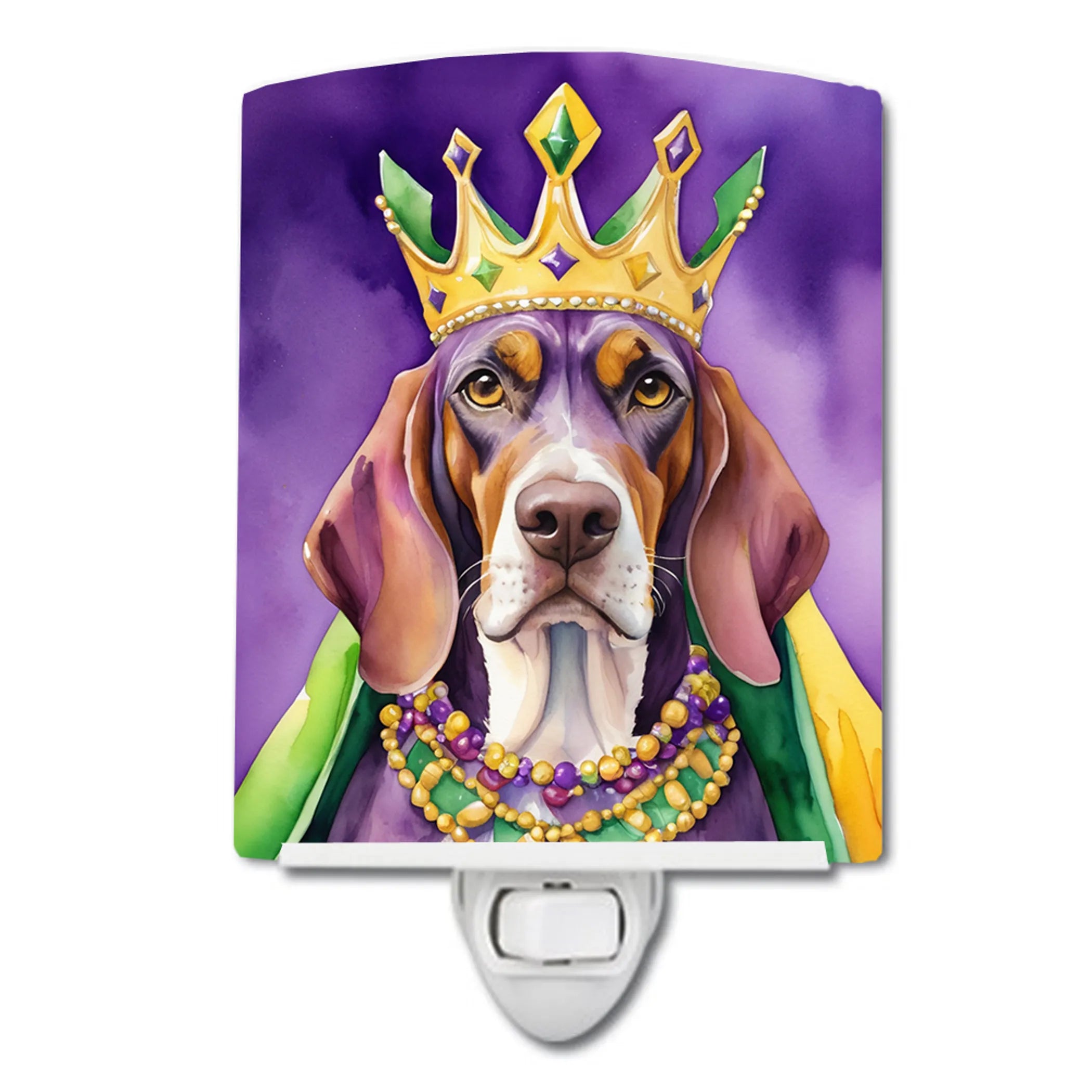 King of Mardi Gras Ceramic Night Light - Pack Of: 1 | Collection name: King of mardi gras