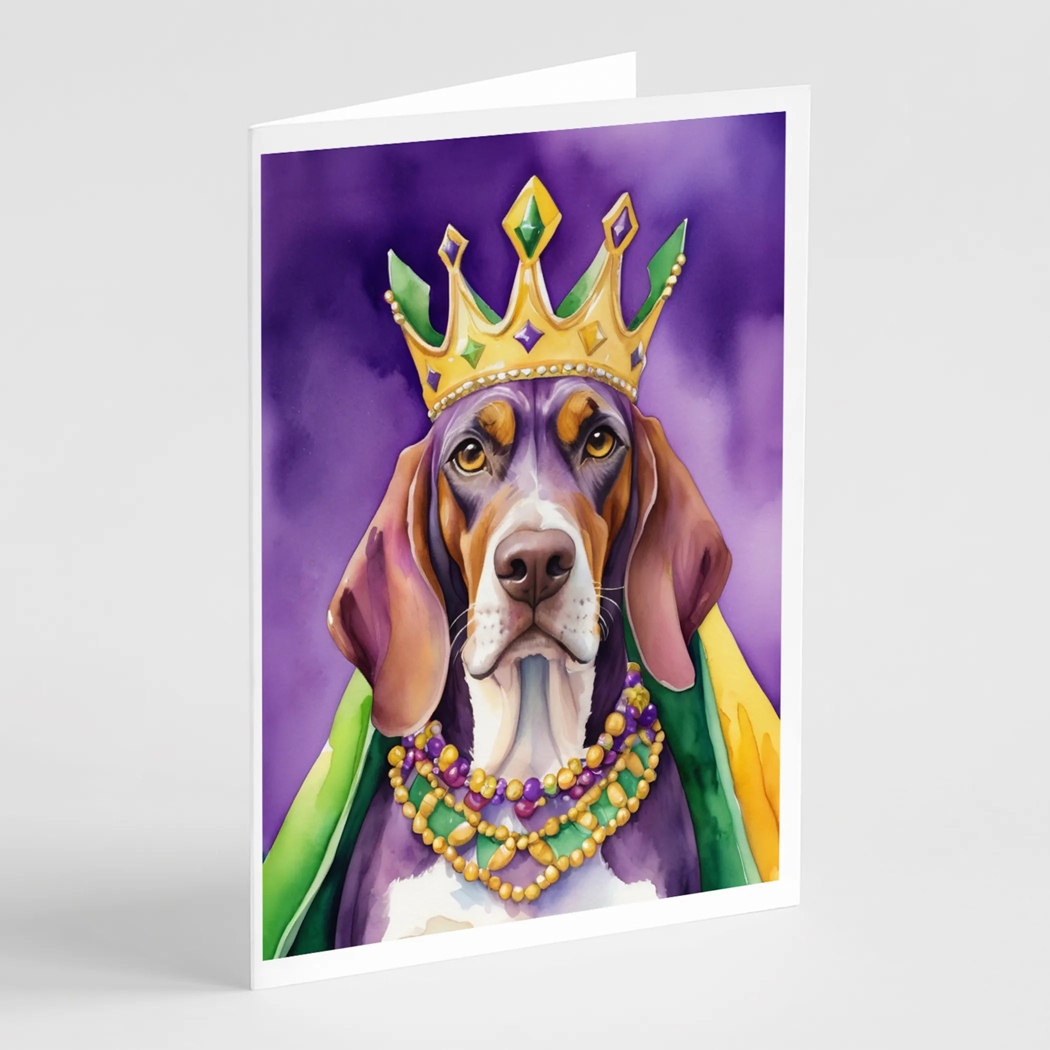 King of Mardi Gras Greeting Cards  - Size: 5X7 | Pack Of: 1 | Collection name: King of mardi gras