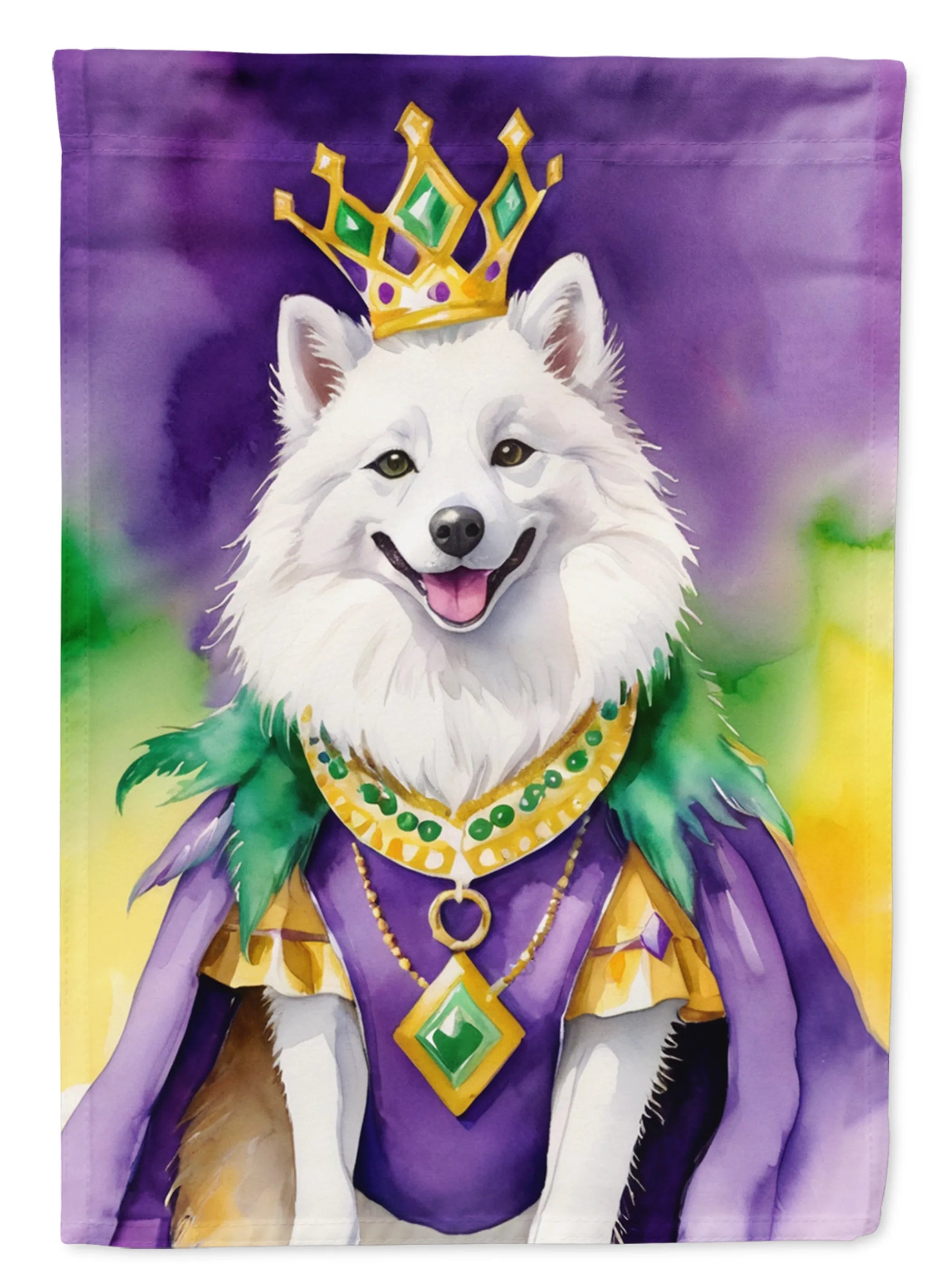 King of Mardi Gras Decorative Flag - Size: GARDEN SIZE | Pack Of: 1 | Collection name: King of mardi gras