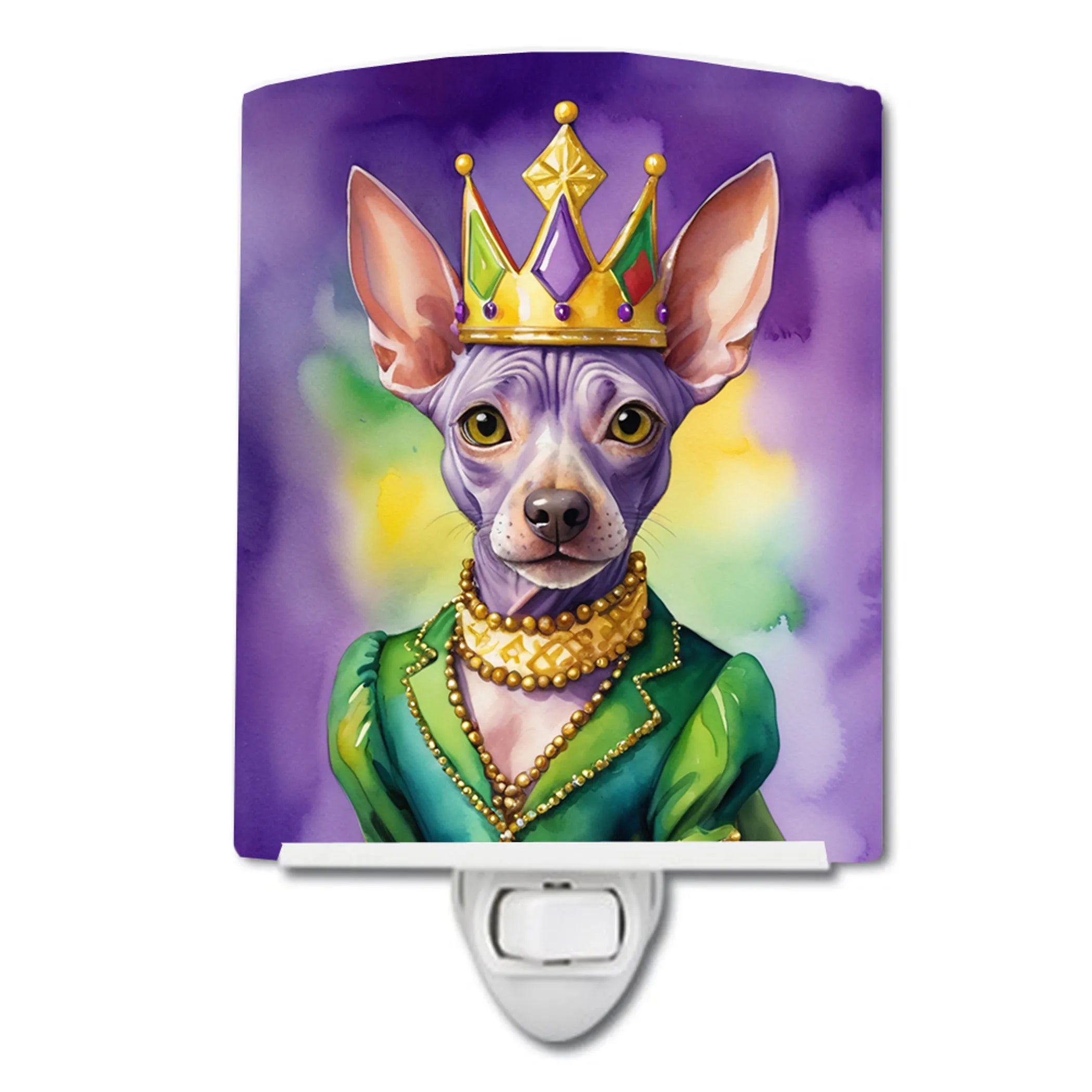 King of Mardi Gras Ceramic Night Light - Pack Of: 1 | Collection name: King of mardi gras