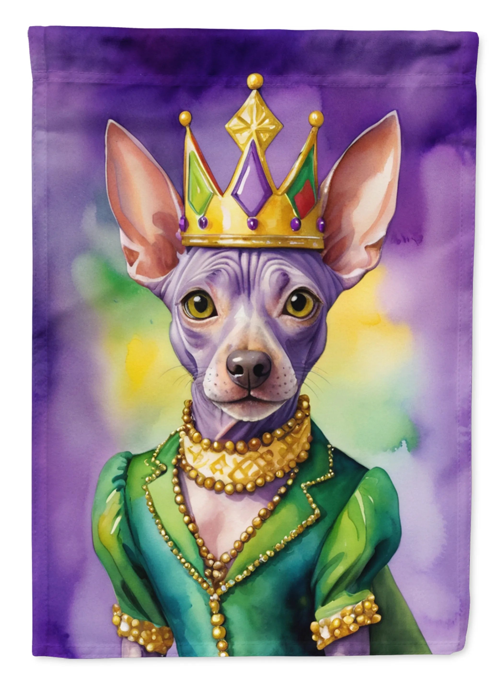 King of Mardi Gras Decorative Flag - Size: GARDEN SIZE | Pack Of: 1 | Collection name: King of mardi gras
