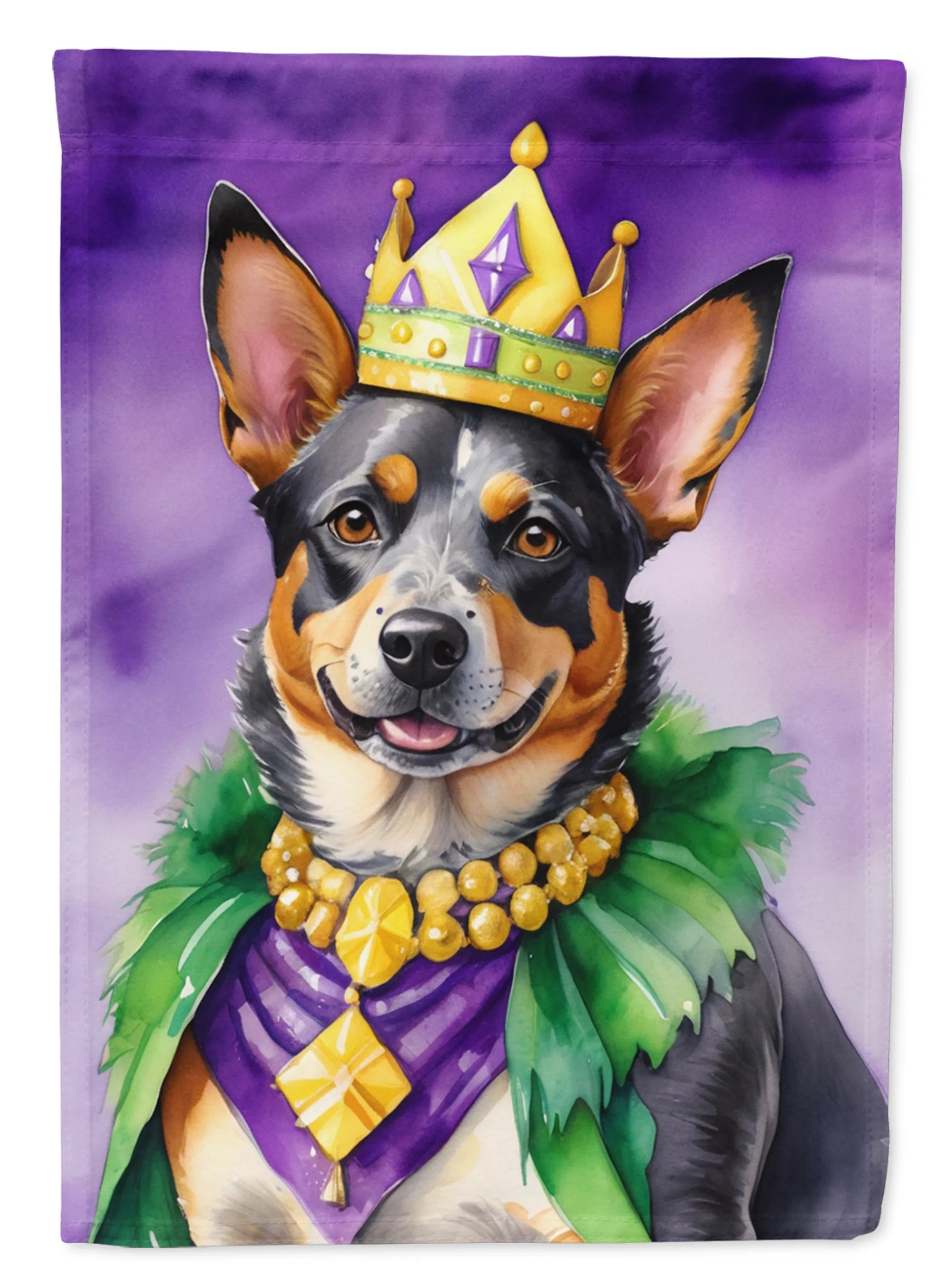 King of Mardi Gras Decorative Flag - Size: GARDEN SIZE | Pack Of: 1 | Collection name: King of mardi gras