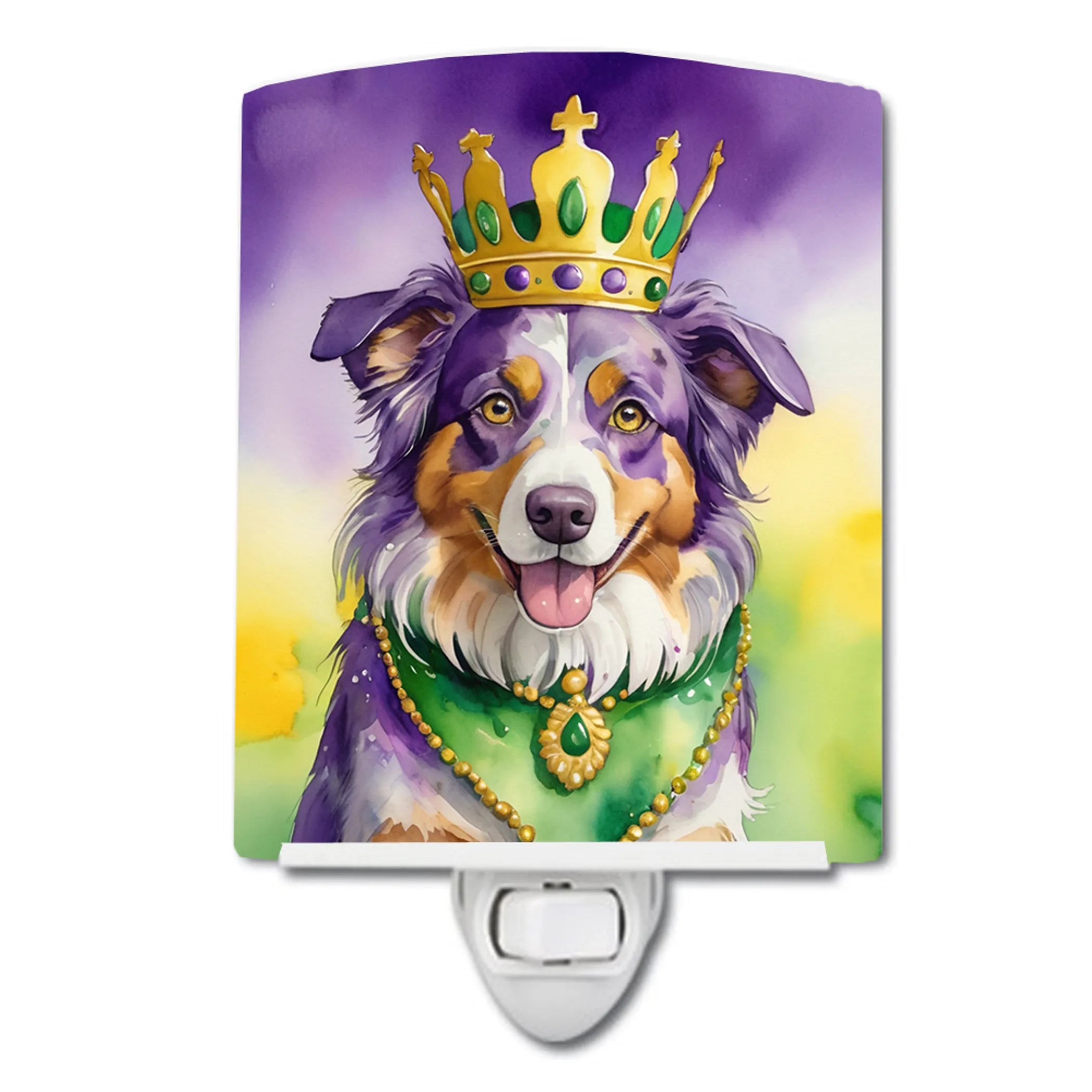 King of Mardi Gras Ceramic Night Light - Pack Of: 1 | Collection name: King of mardi gras