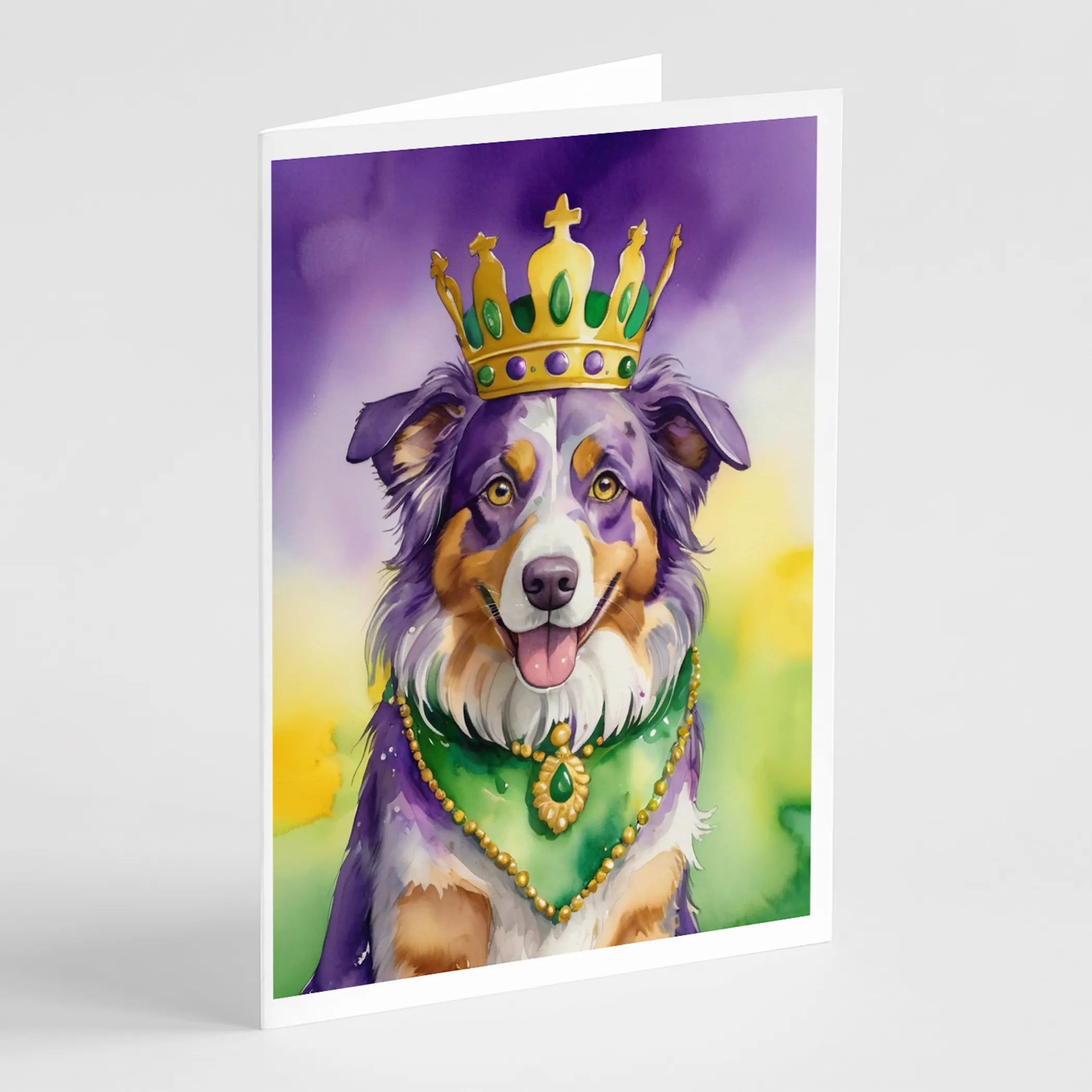 King of Mardi Gras Greeting Cards  - Size: 5X7 | Pack Of: 1 | Collection name: King of mardi gras