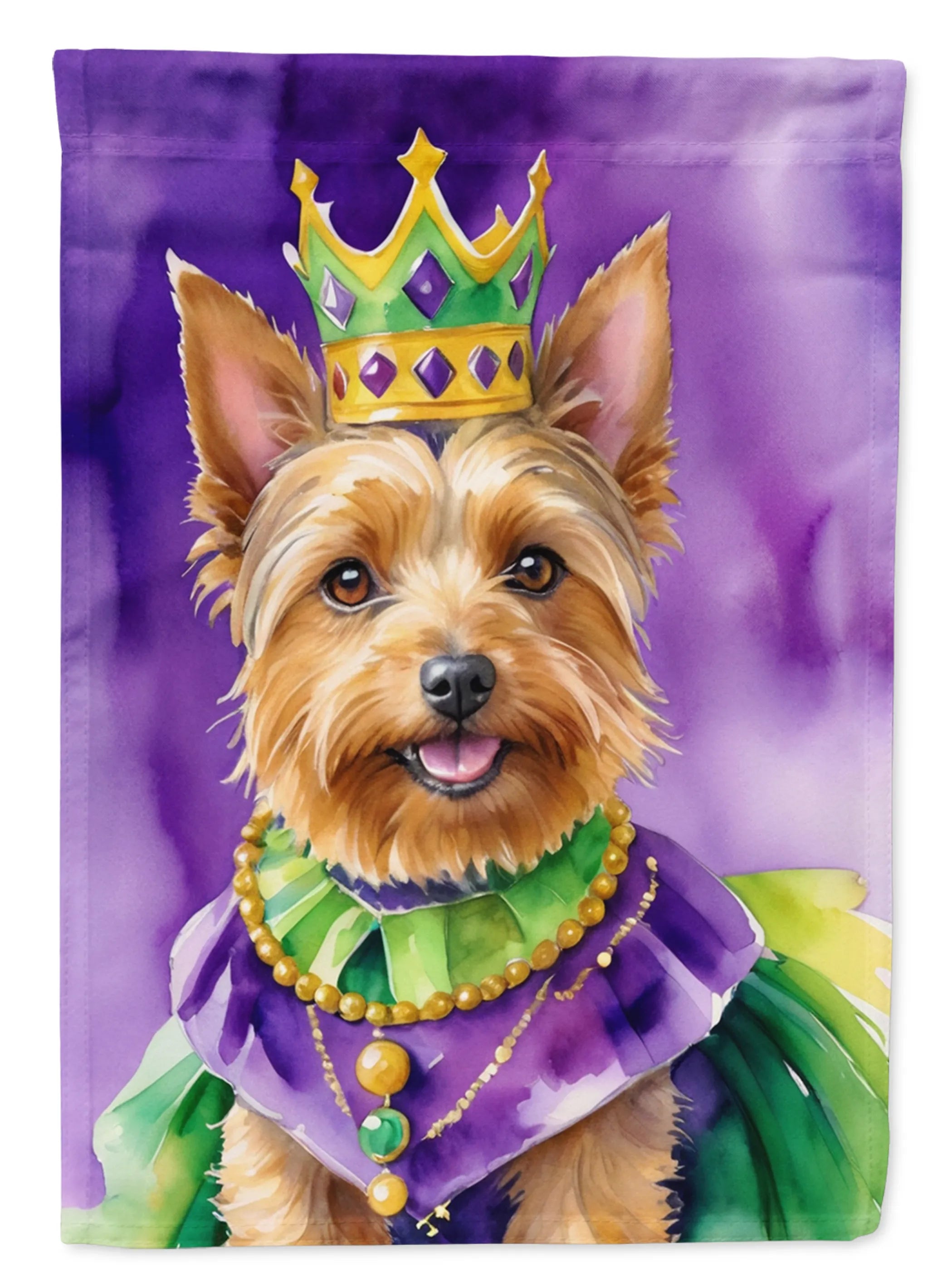 King of Mardi Gras Decorative Flag - Size: GARDEN SIZE | Pack Of: 1 | Collection name: King of mardi gras