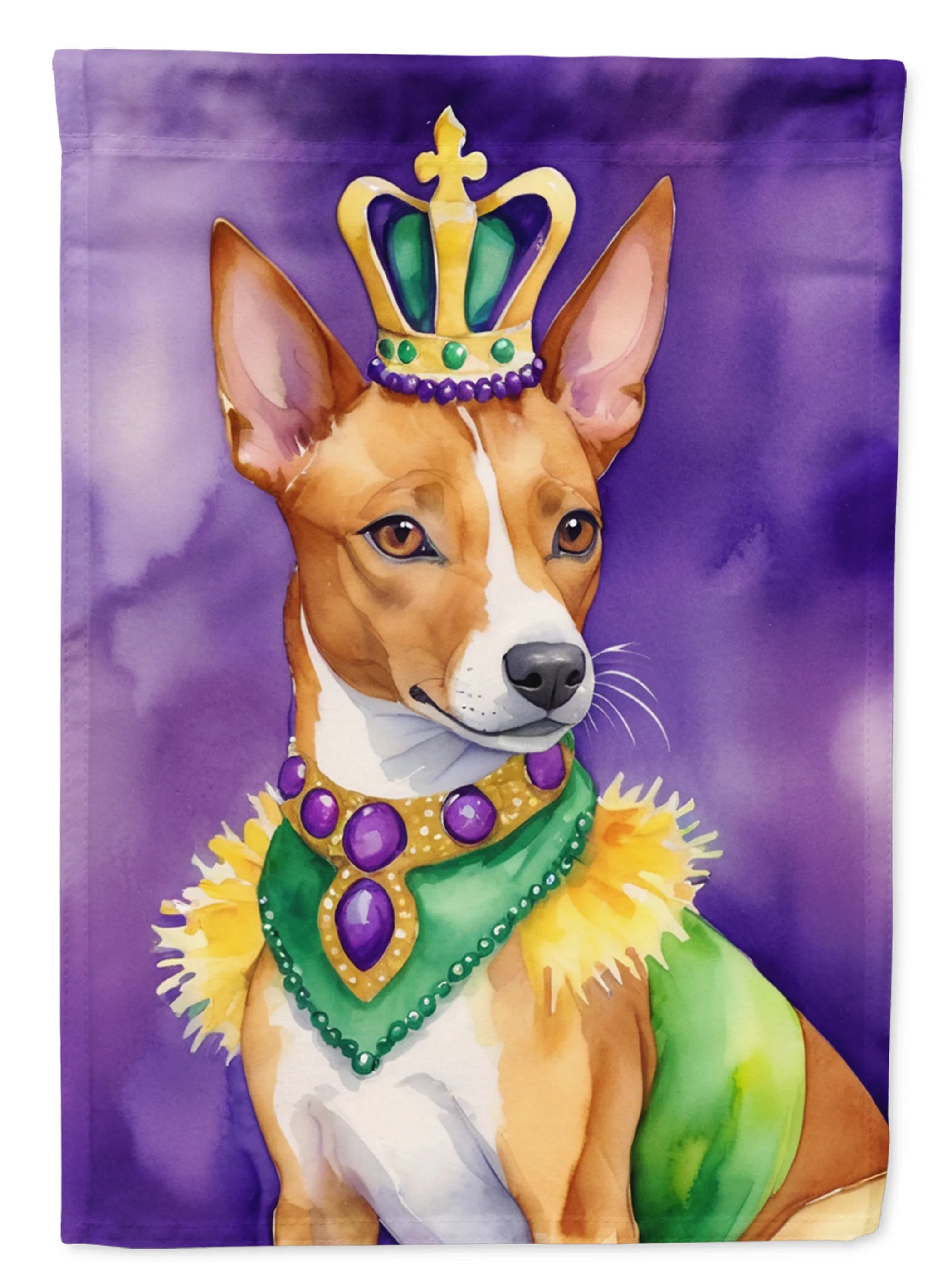 King of Mardi Gras Decorative Flag - Size: GARDEN SIZE | Pack Of: 1 | Collection name: King of mardi gras