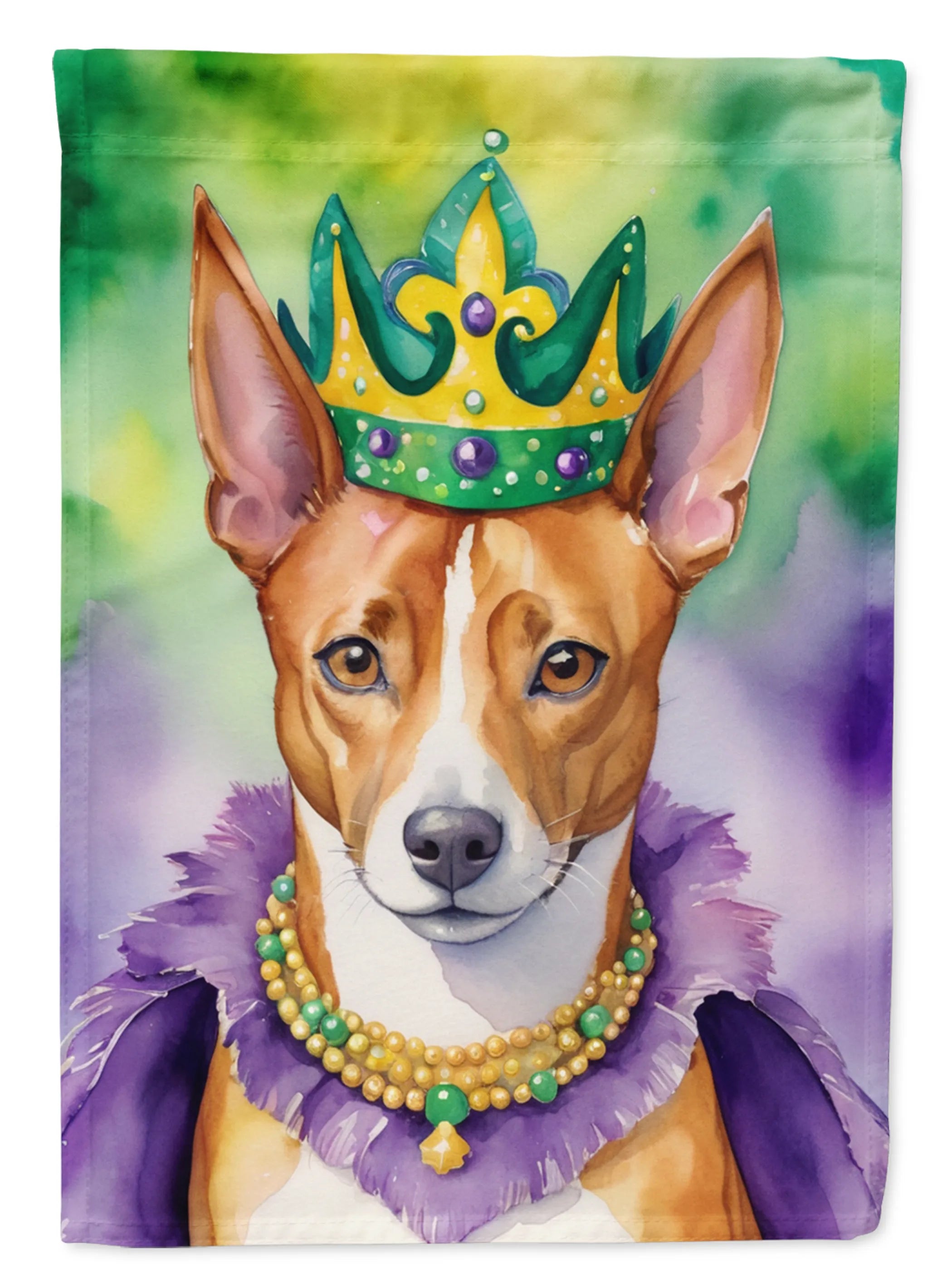 King of Mardi Gras Decorative Flag - Size: GARDEN SIZE | Pack Of: 1 | Collection name: King of mardi gras