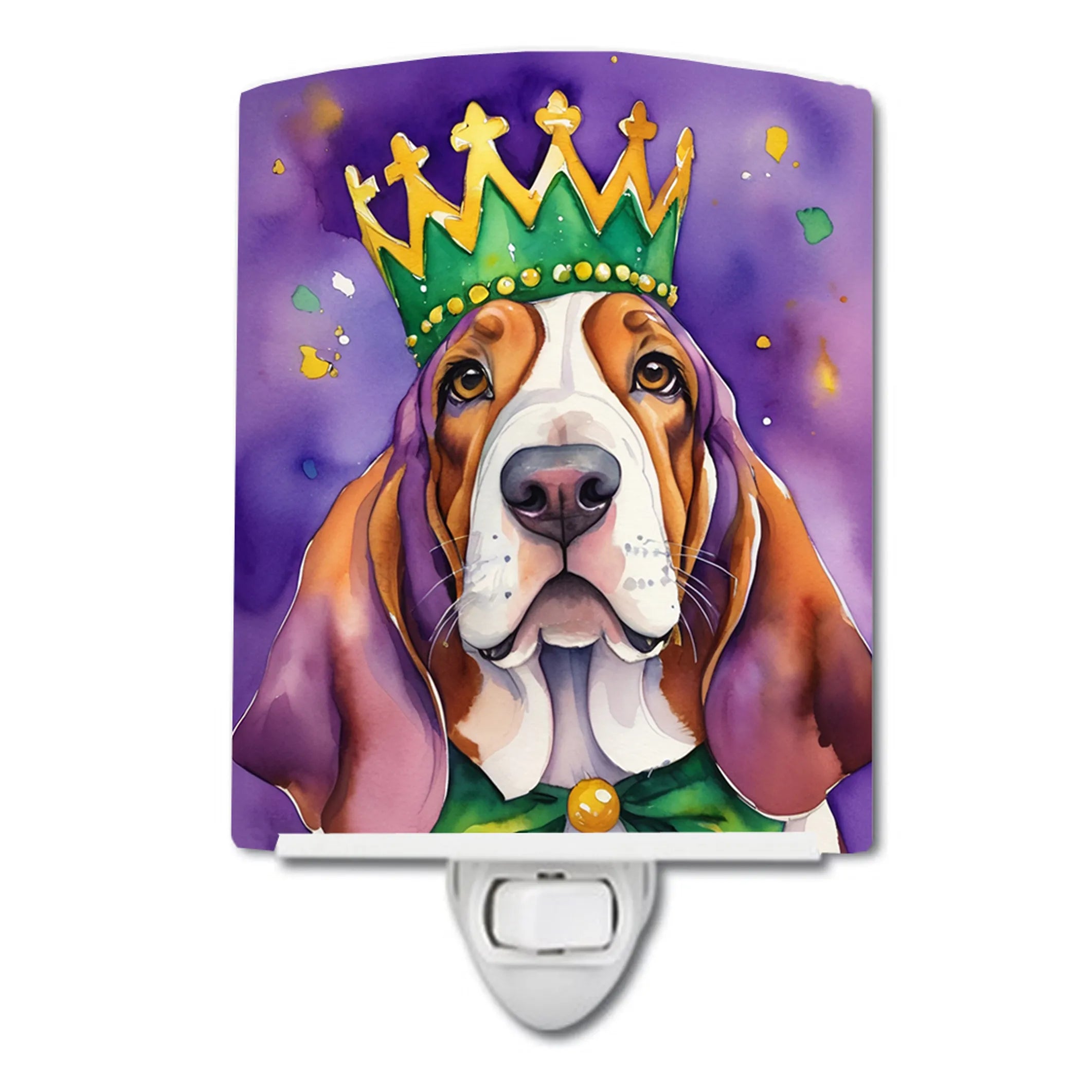 King of Mardi Gras Ceramic Night Light - Pack Of: 1 | Collection name: King of mardi gras
