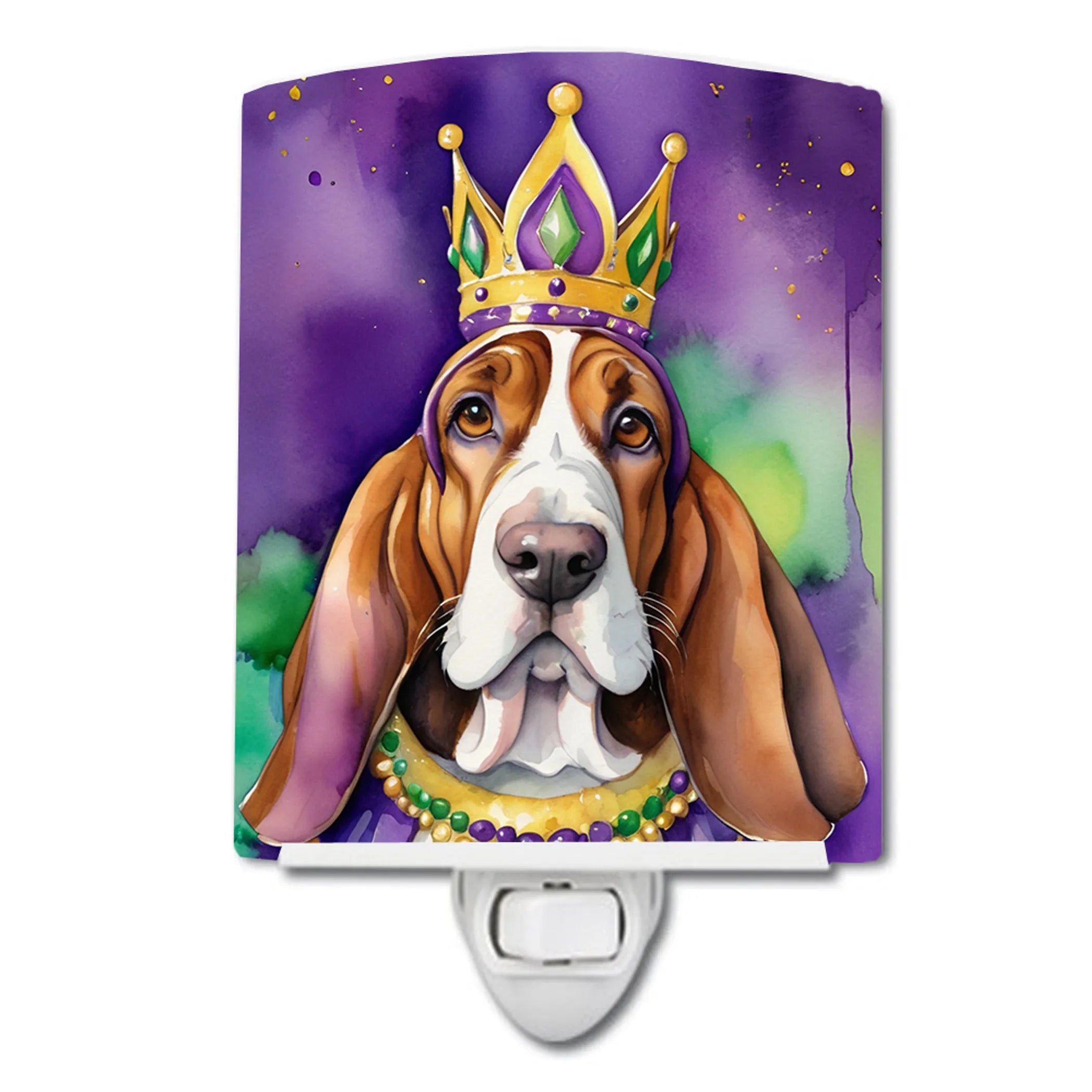 King of Mardi Gras Ceramic Night Light - Pack Of: 1 | Collection name: King of mardi gras