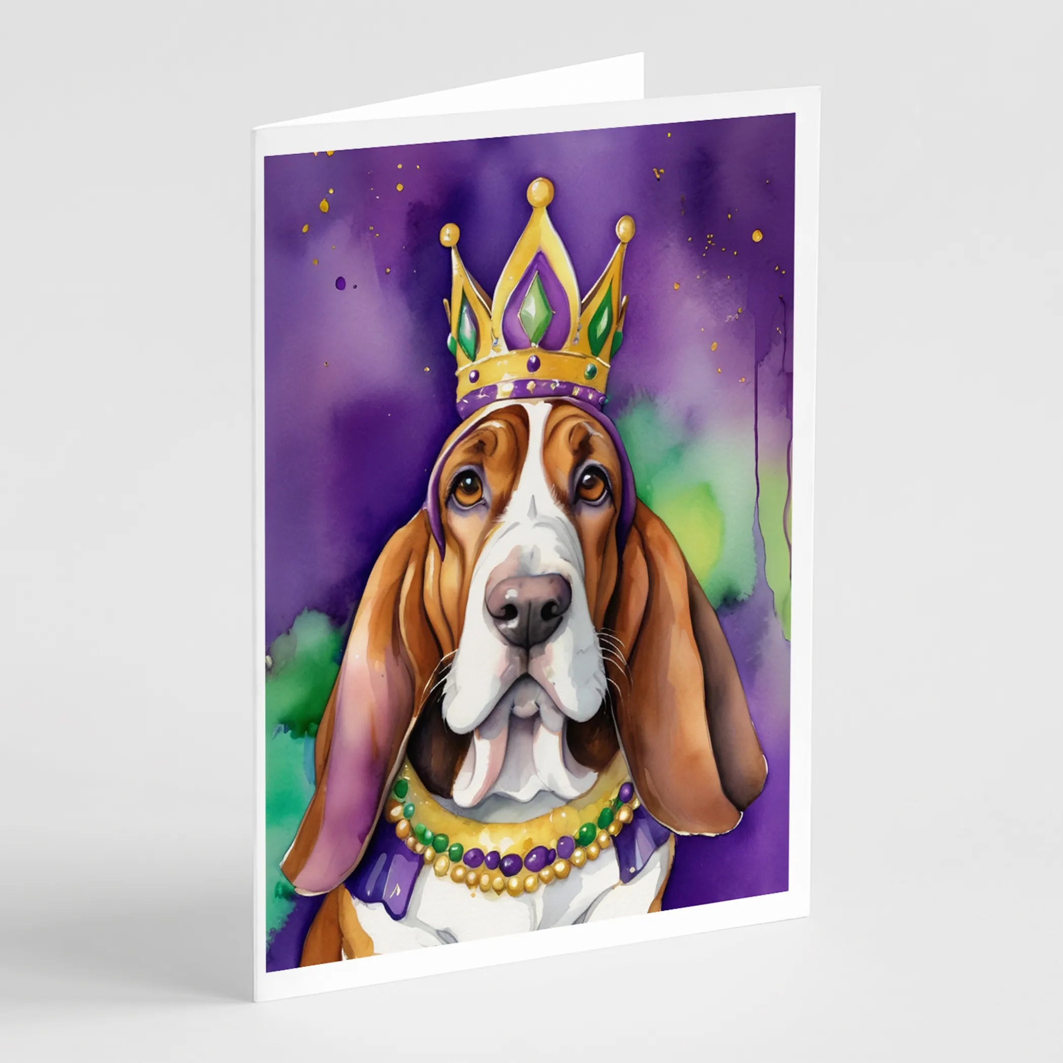 King of Mardi Gras Greeting Cards  - Size: 5X7 | Pack Of: 1 | Collection name: King of mardi gras