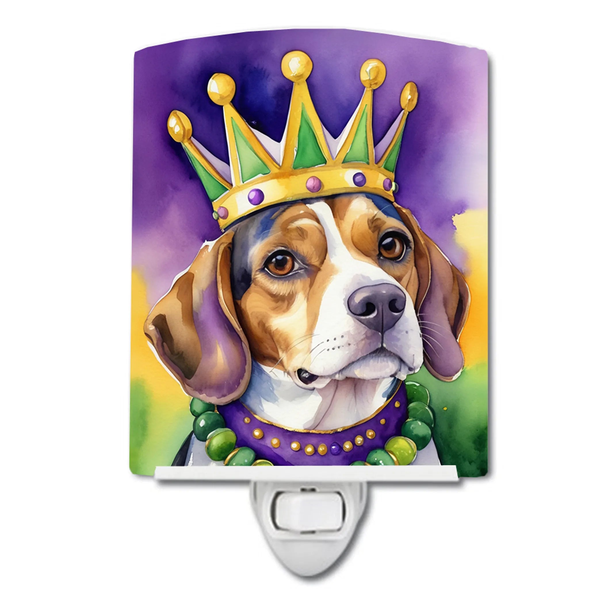King of Mardi Gras Ceramic Night Light - Pack Of: 1 | Collection name: King of mardi gras