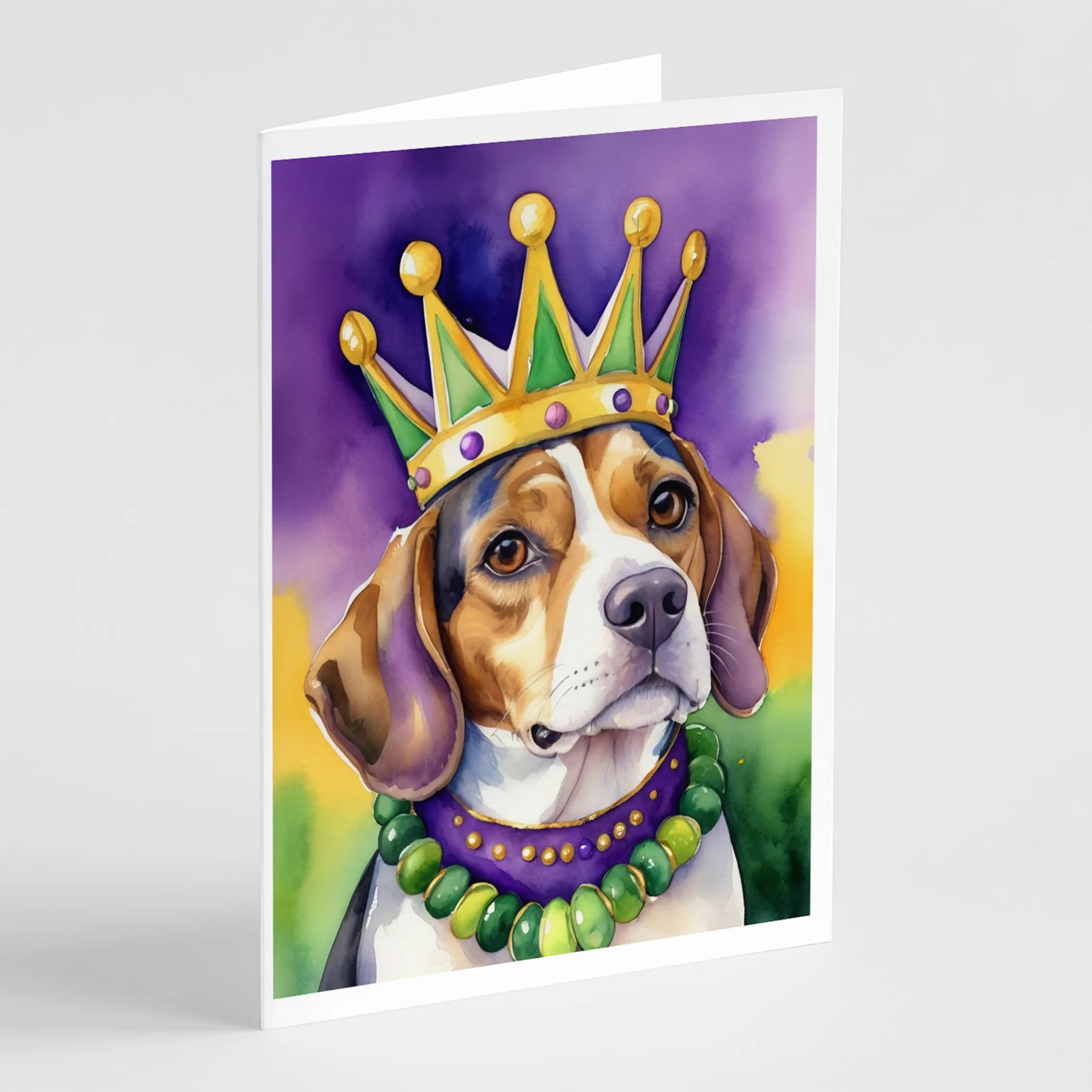 King of Mardi Gras Greeting Cards  - Size: 5X7 | Pack Of: 1 | Collection name: King of mardi gras