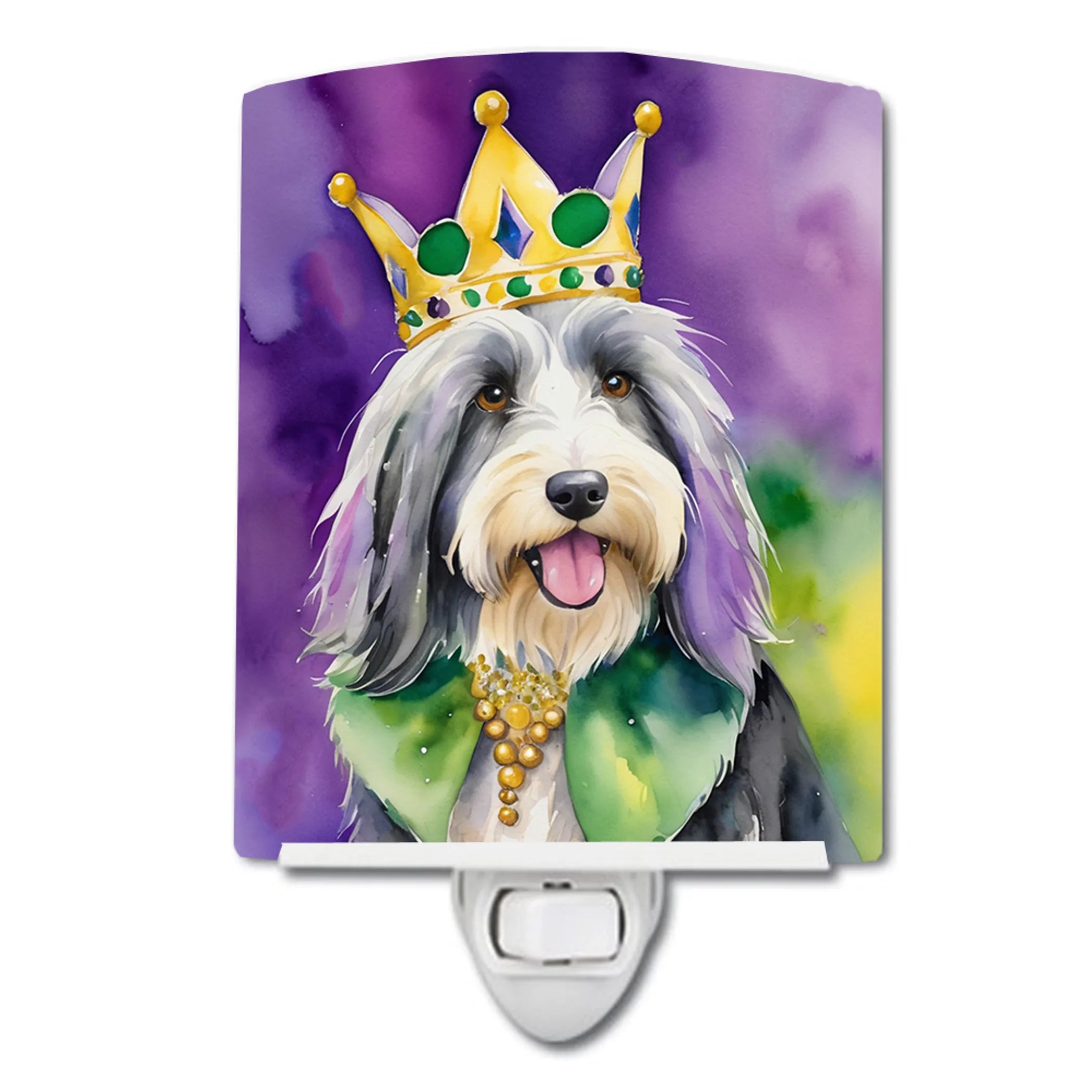 King of Mardi Gras Ceramic Night Light - Pack Of: 1 | Collection name: King of mardi gras