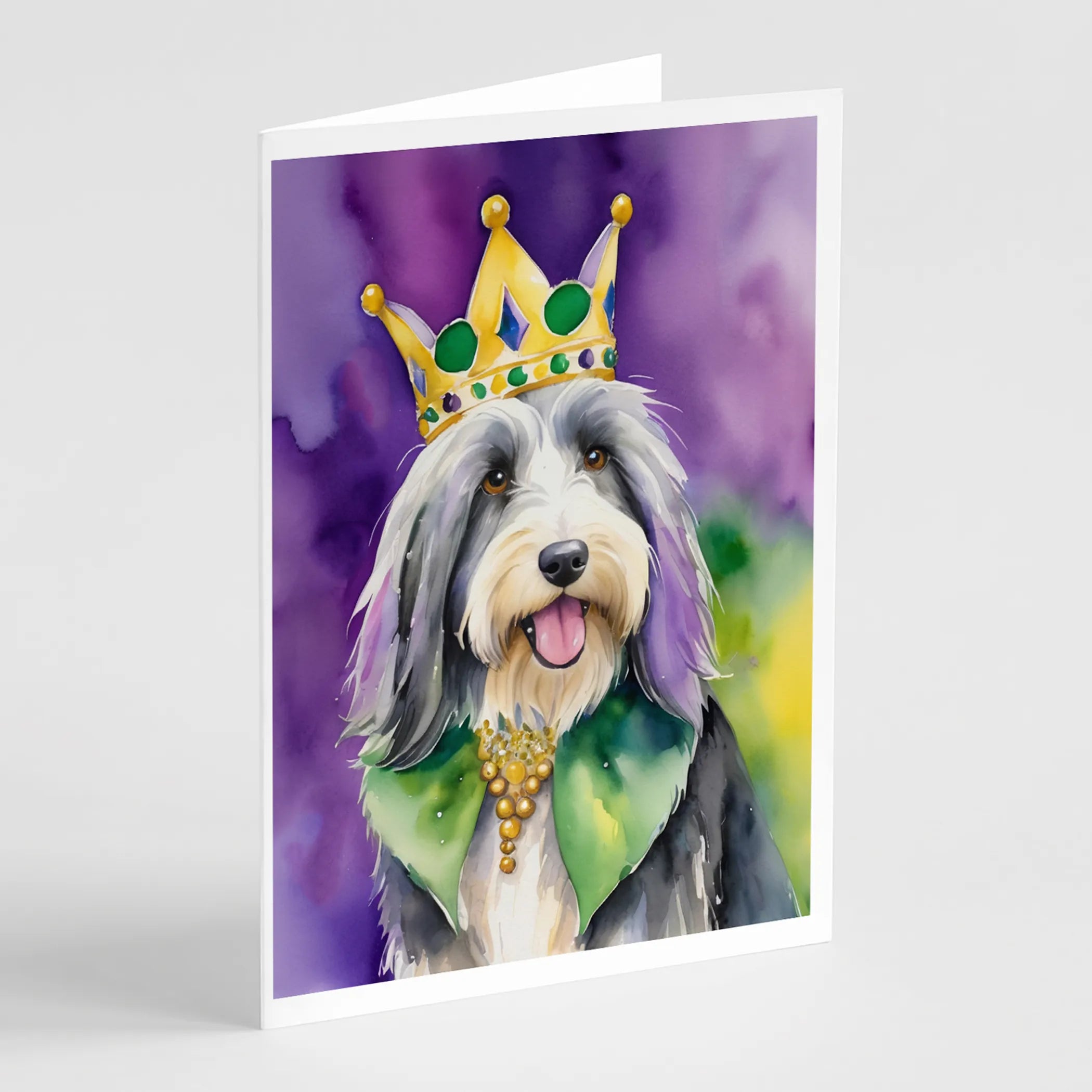 King of Mardi Gras Greeting Cards  - Size: 5X7 | Pack Of: 1 | Collection name: King of mardi gras